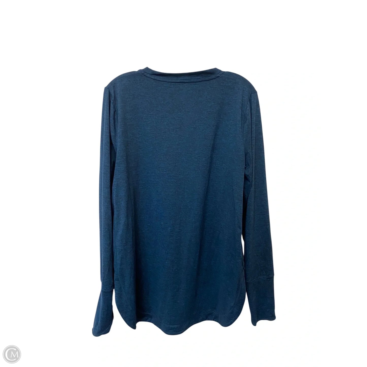 Athletic Top Long Sleeve Crewneck By Athleta In Blue, Size: L