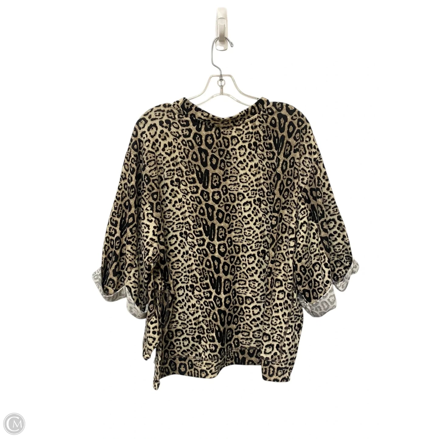 Top 3/4 Sleeve By Umgee In Animal Print, Size: S