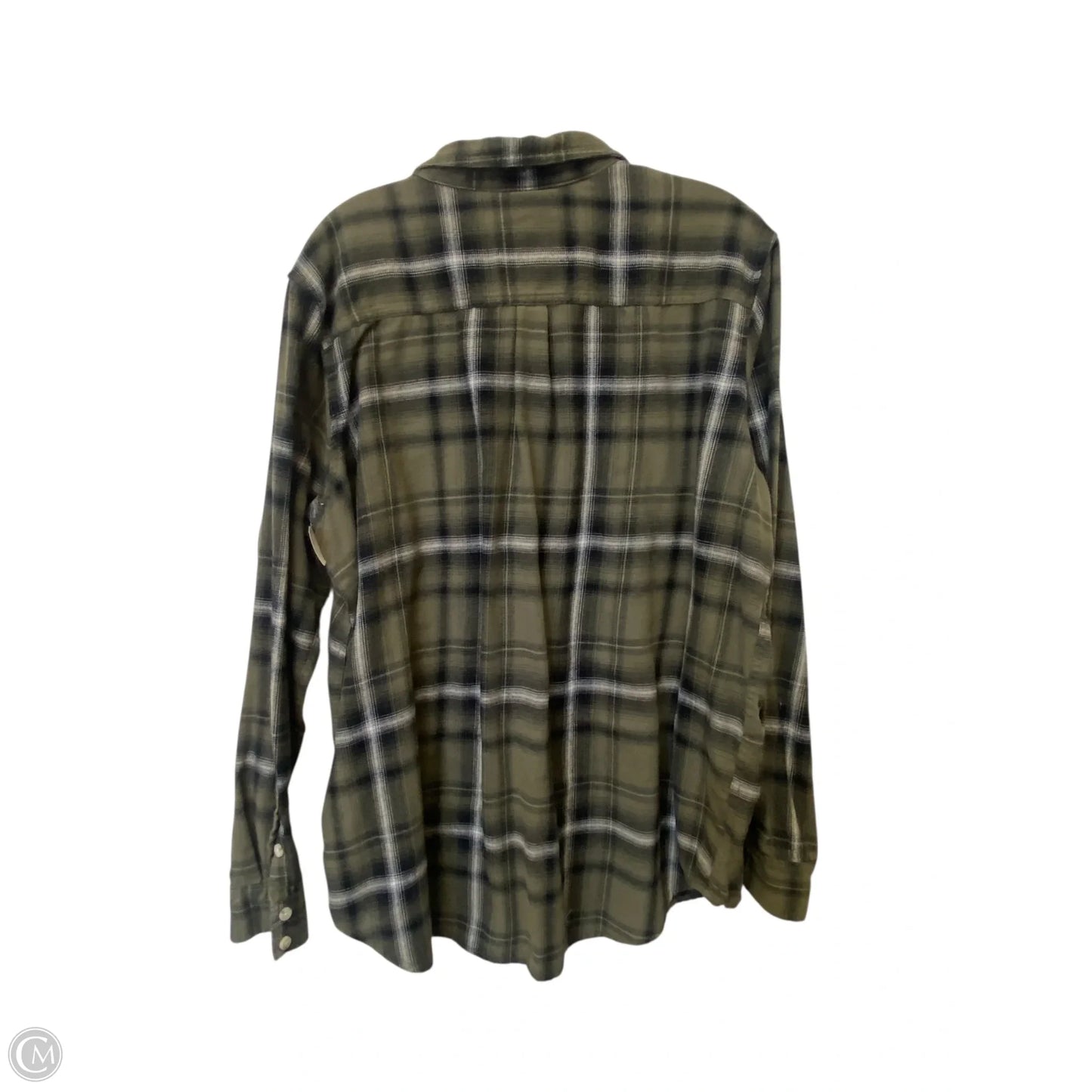Top Long Sleeve By Mossimo In Plaid Pattern, Size: Xxl