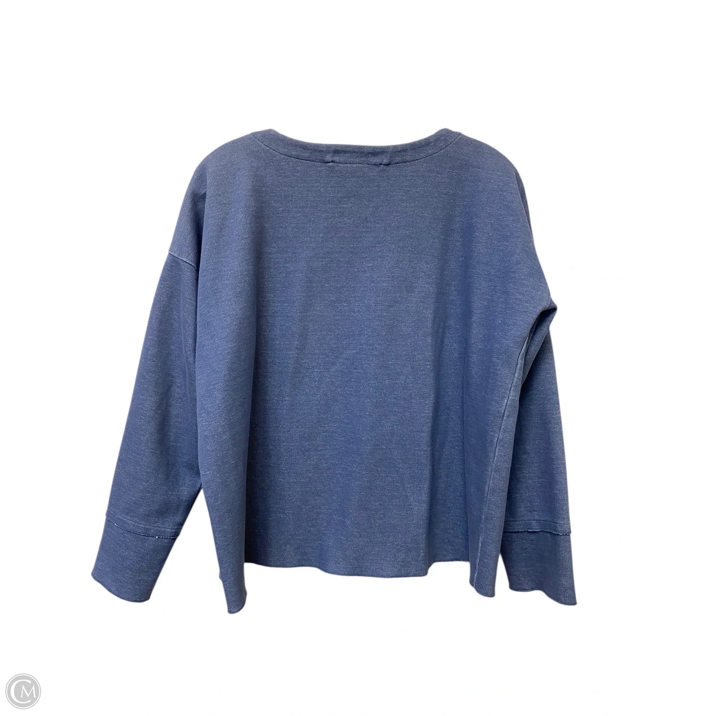 Top Long Sleeve By Madewell In Blue, Size: M