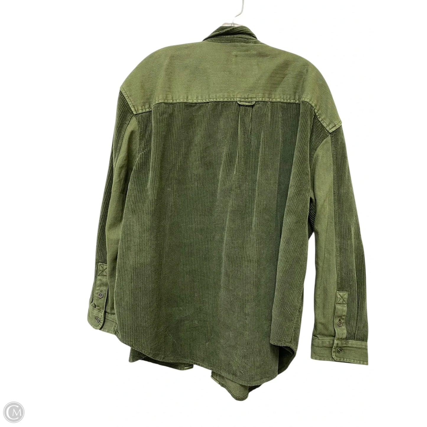 Jacket Shirt By American Eagle In Green, Size: L