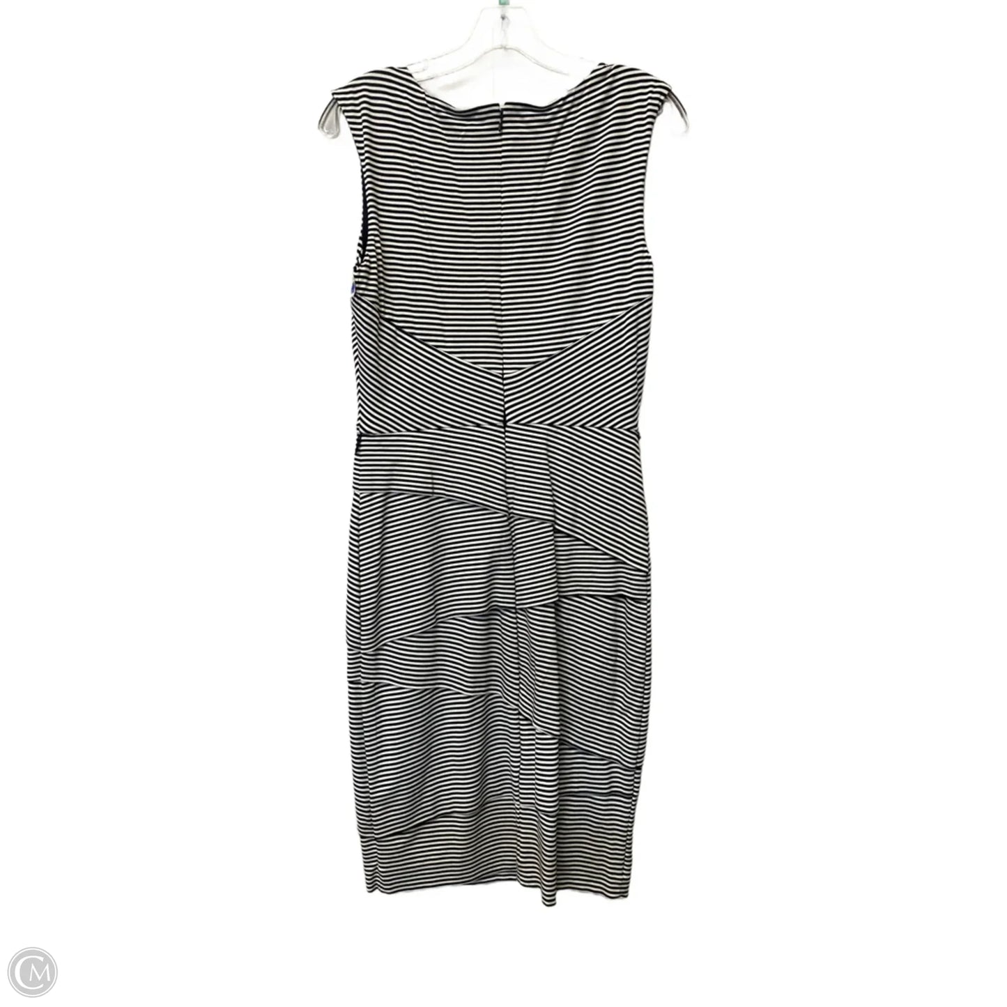Dress Casual Midi By White House Black Market In Striped Pattern, Size: 8
