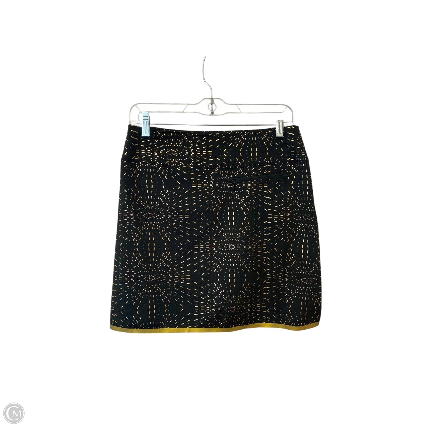 Athletic Skort By Clothes Mentor In Black & Gold, Size: S