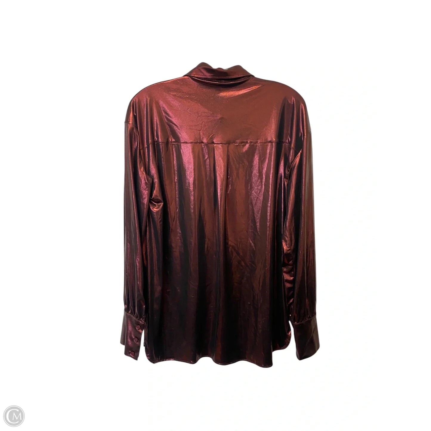 Top Long Sleeve By Anthropologie In Rose Gold, Size: S
