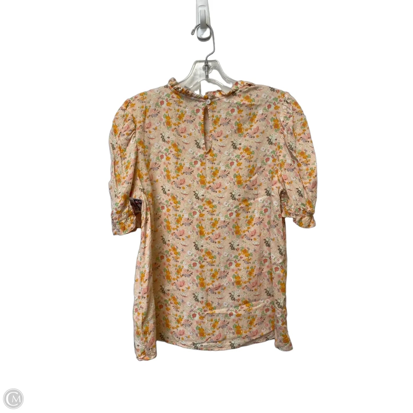 Top Short Sleeve By Loft In Floral Print, Size: S
