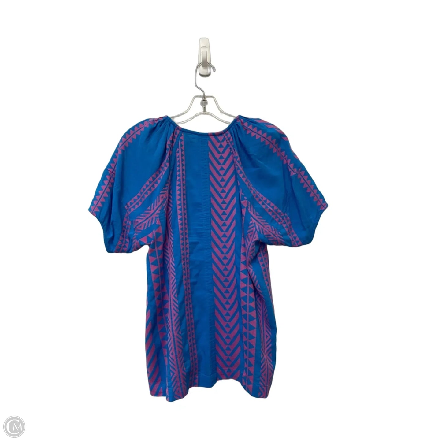 Top Short Sleeve By Ivy Jane In Blue & Pink, Size: Xs