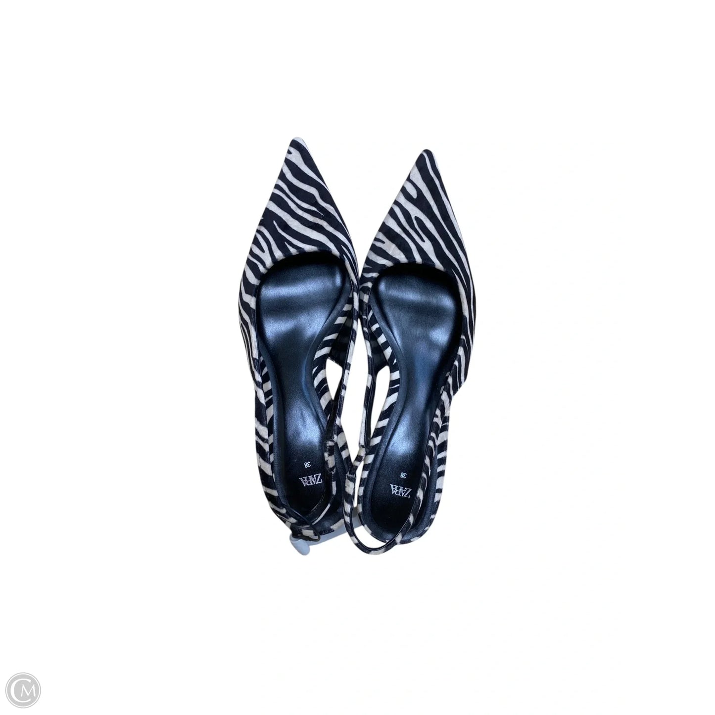 Shoes Heels Kitten By Zara In Animal Print, Size: 7