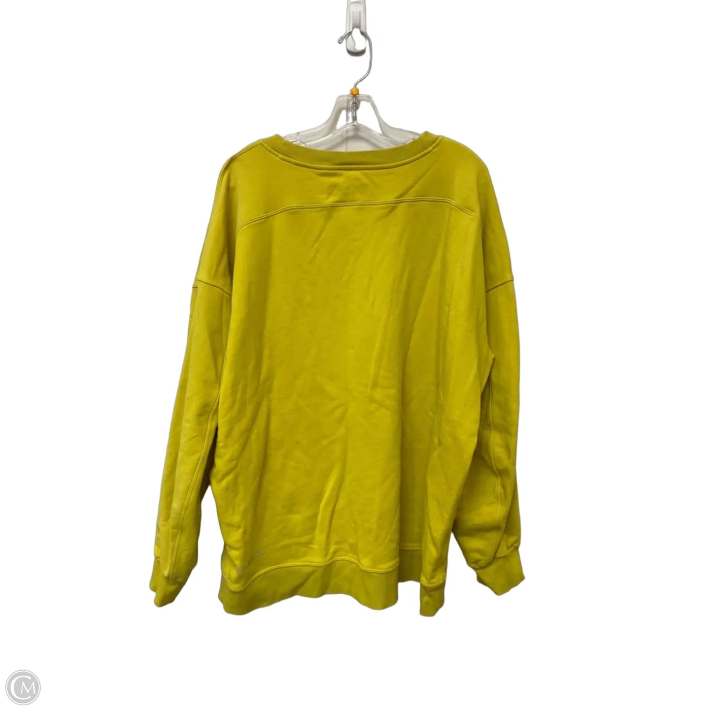 Athletic Sweatshirt Crewneck By Lululemon In Yellow, Size: Xl