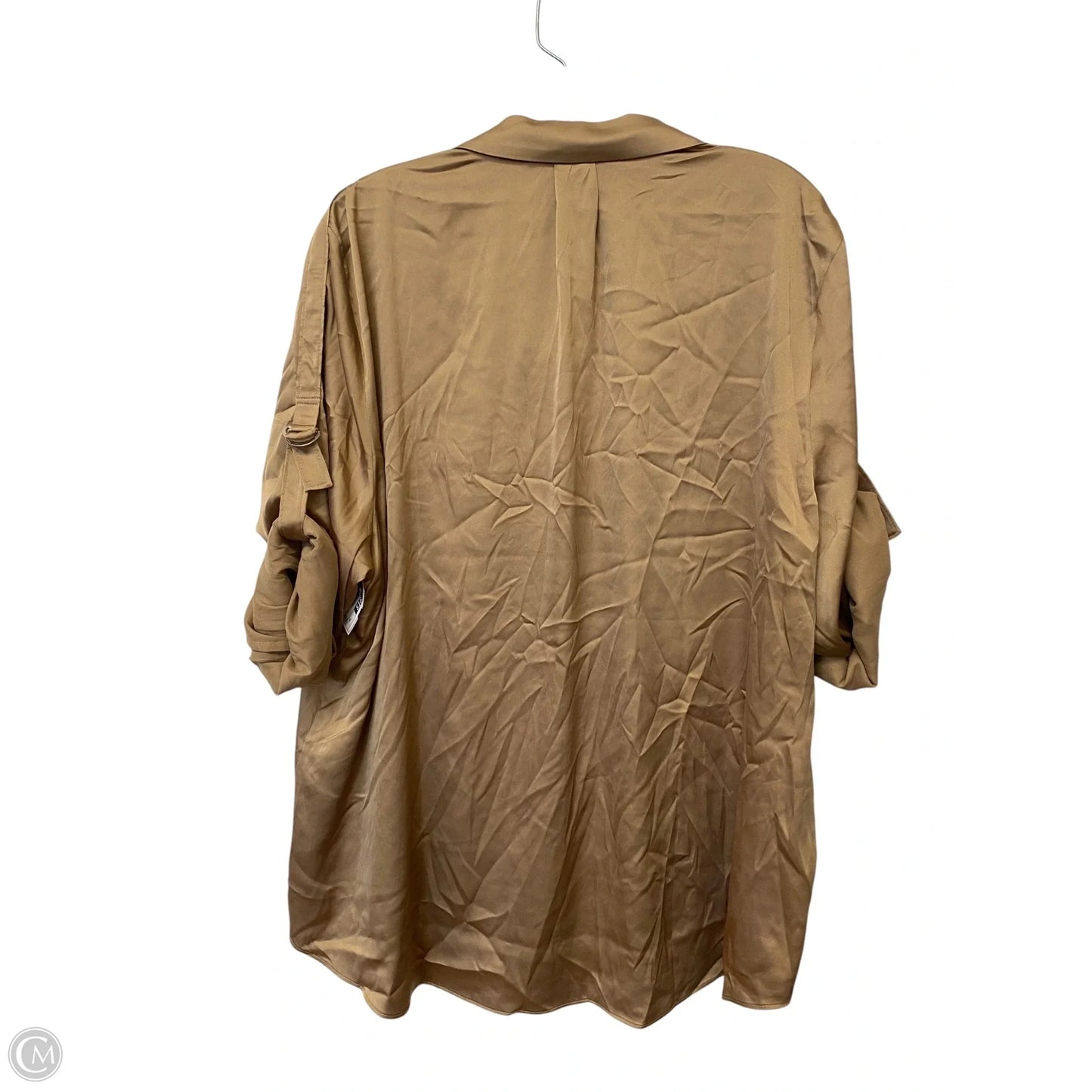 Top Long Sleeve By White House Black Market In Tan, Size: Xl