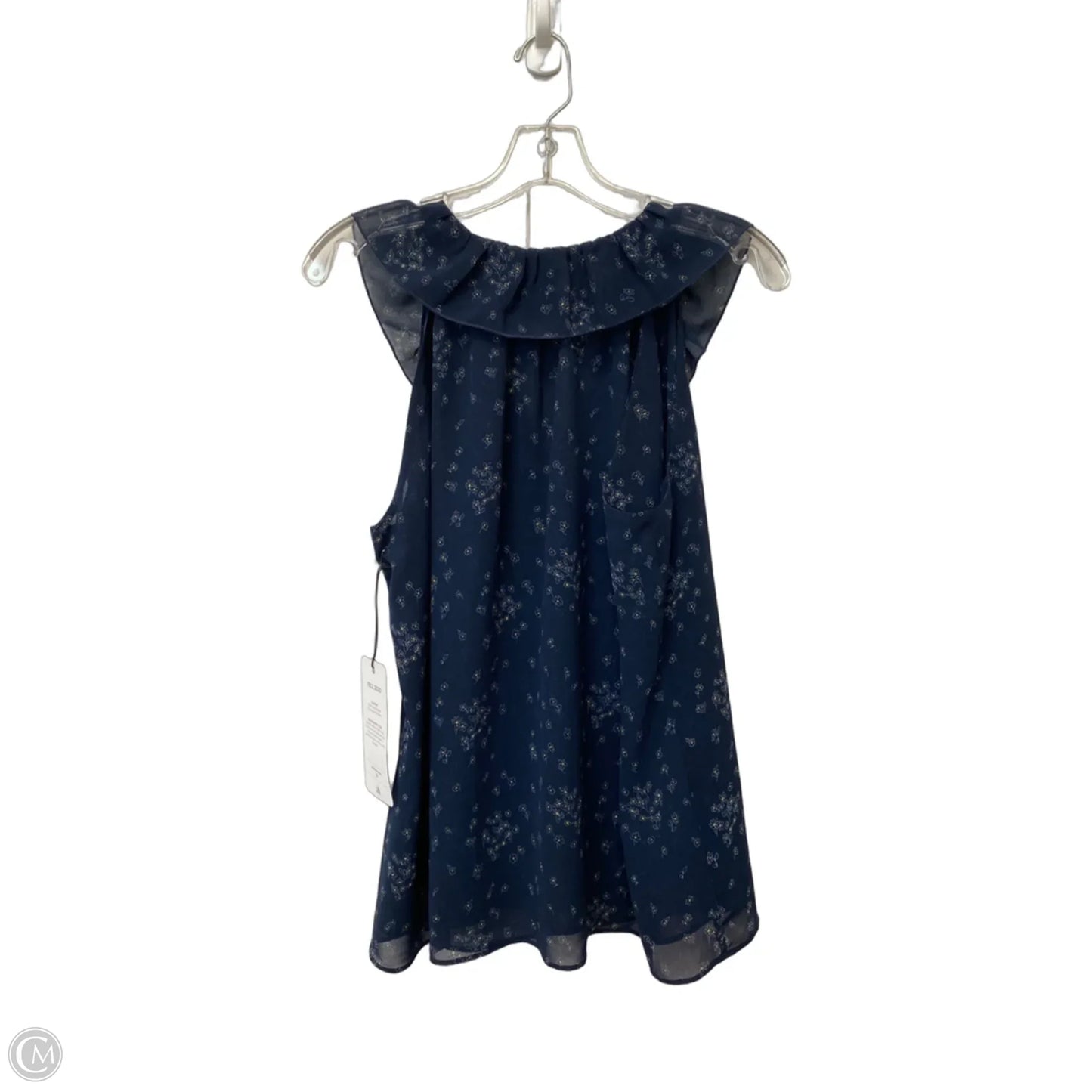 Top Sleeveless By Cabi In Blue, Size: M