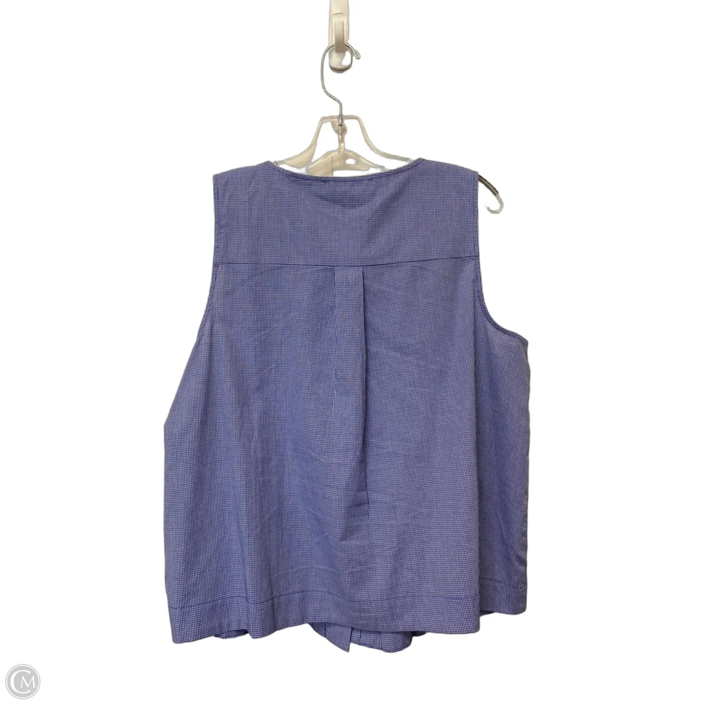 Top Sleeveless By Cece In Blue, Size: L