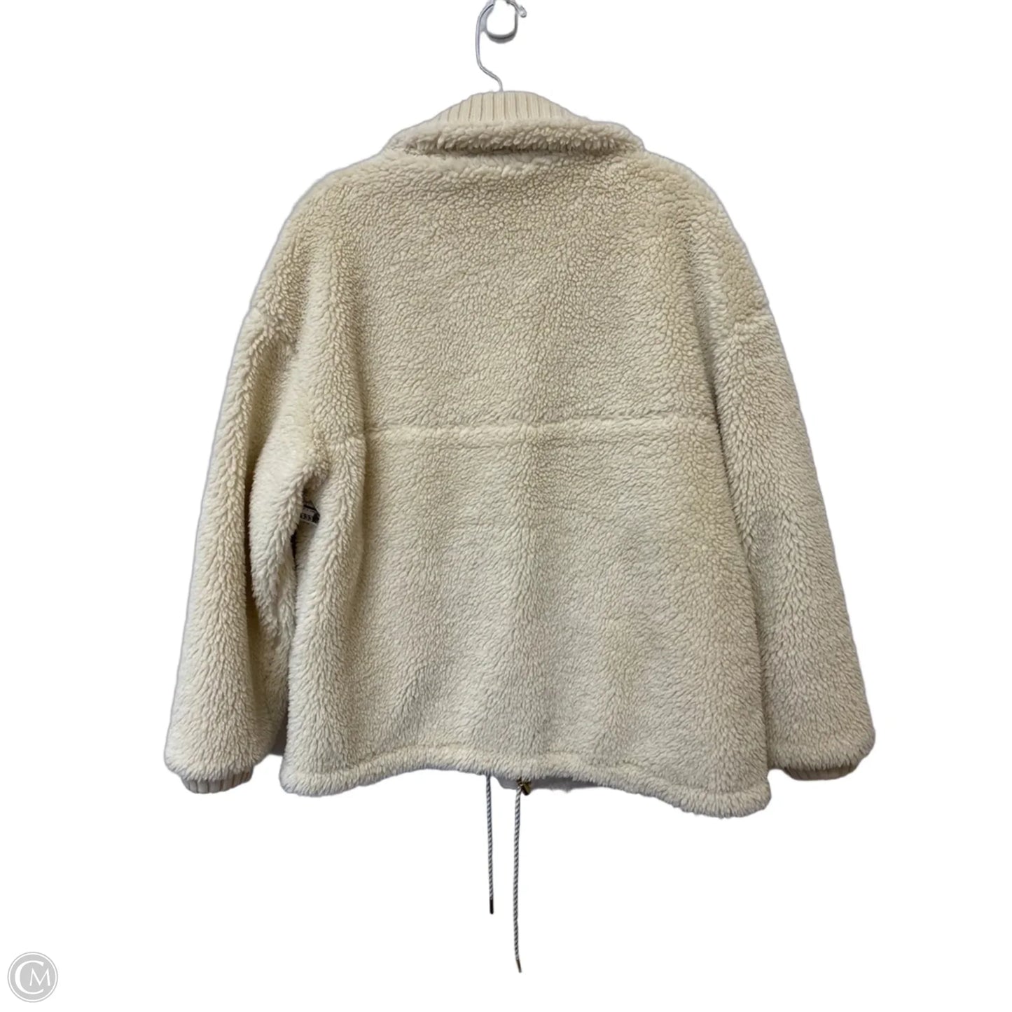 Jacket Faux Fur & Sherpa By Varley In Cream, Size: S
