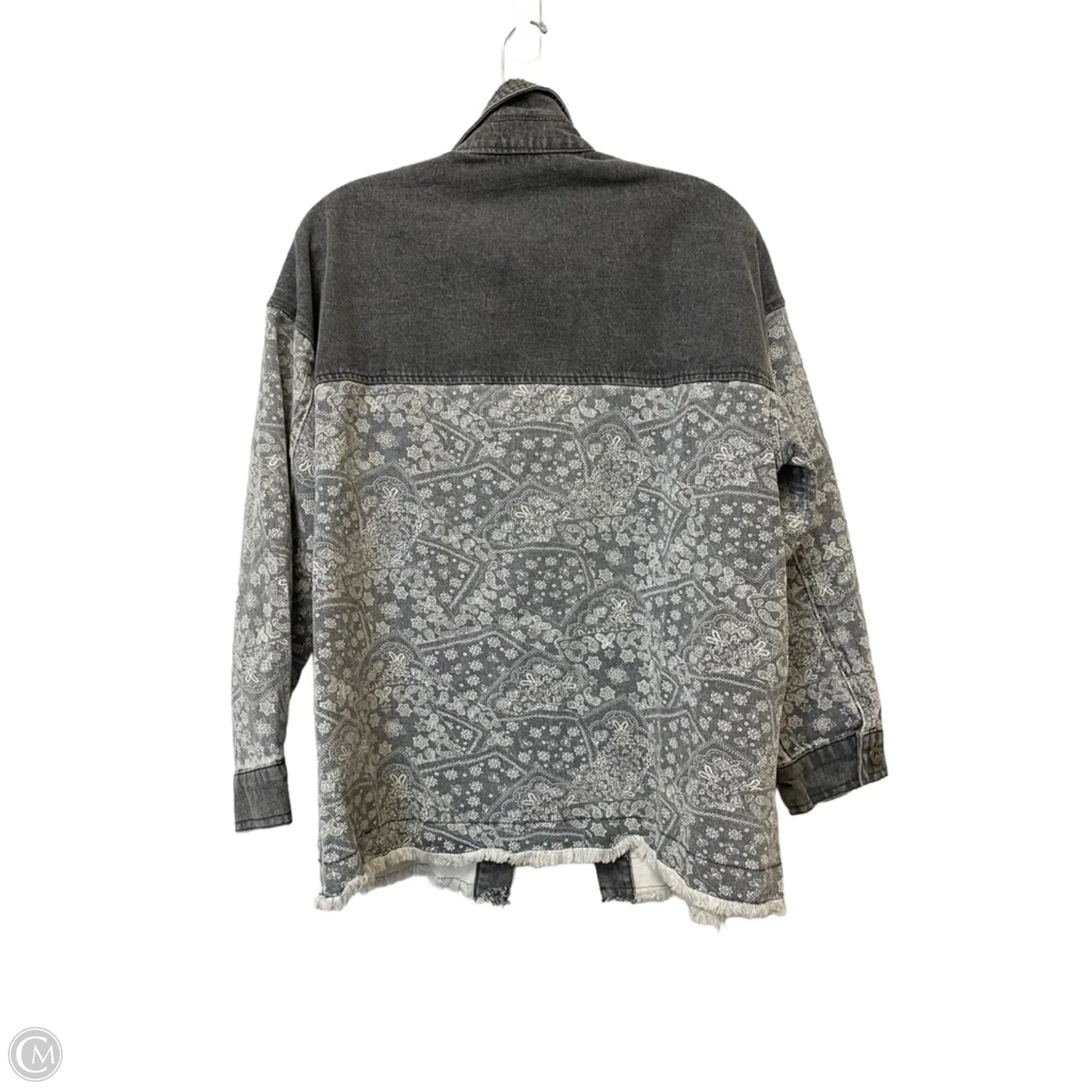 Jacket Denim By Entro In Grey Denim, Size: S