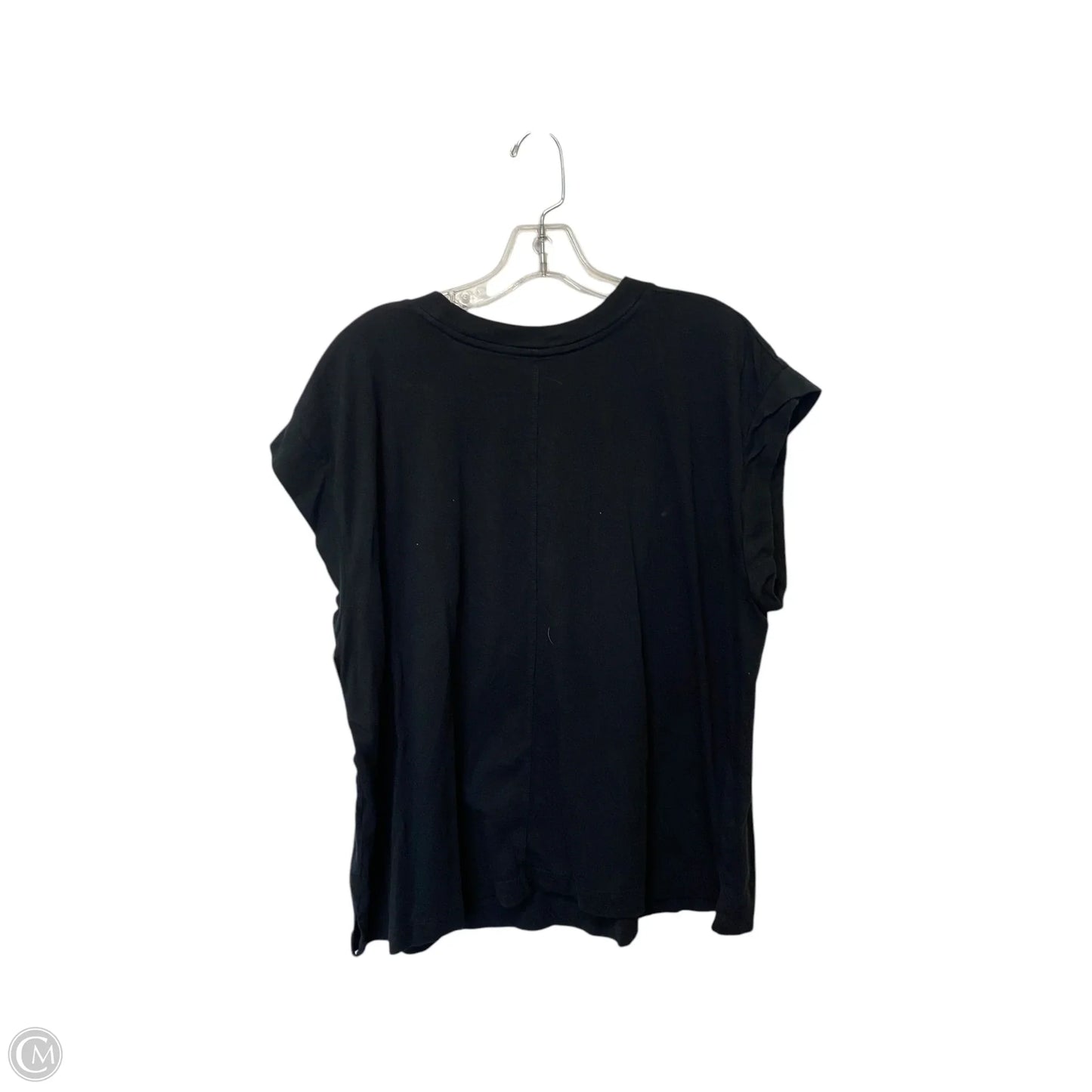 Top Short Sleeve Basic By A New Day In Black, Size: Xxl