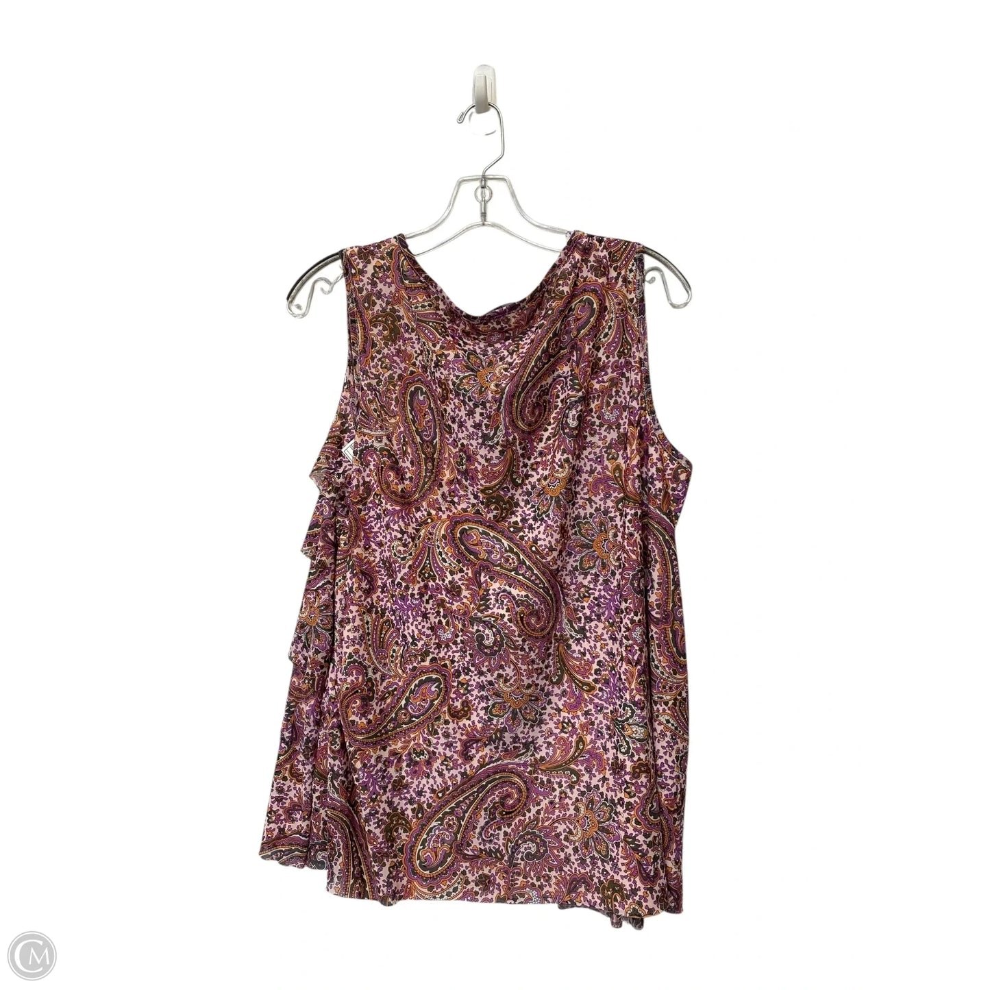 Top Sleeveless By Roz And Ali In Multi-colored, Size: 1x
