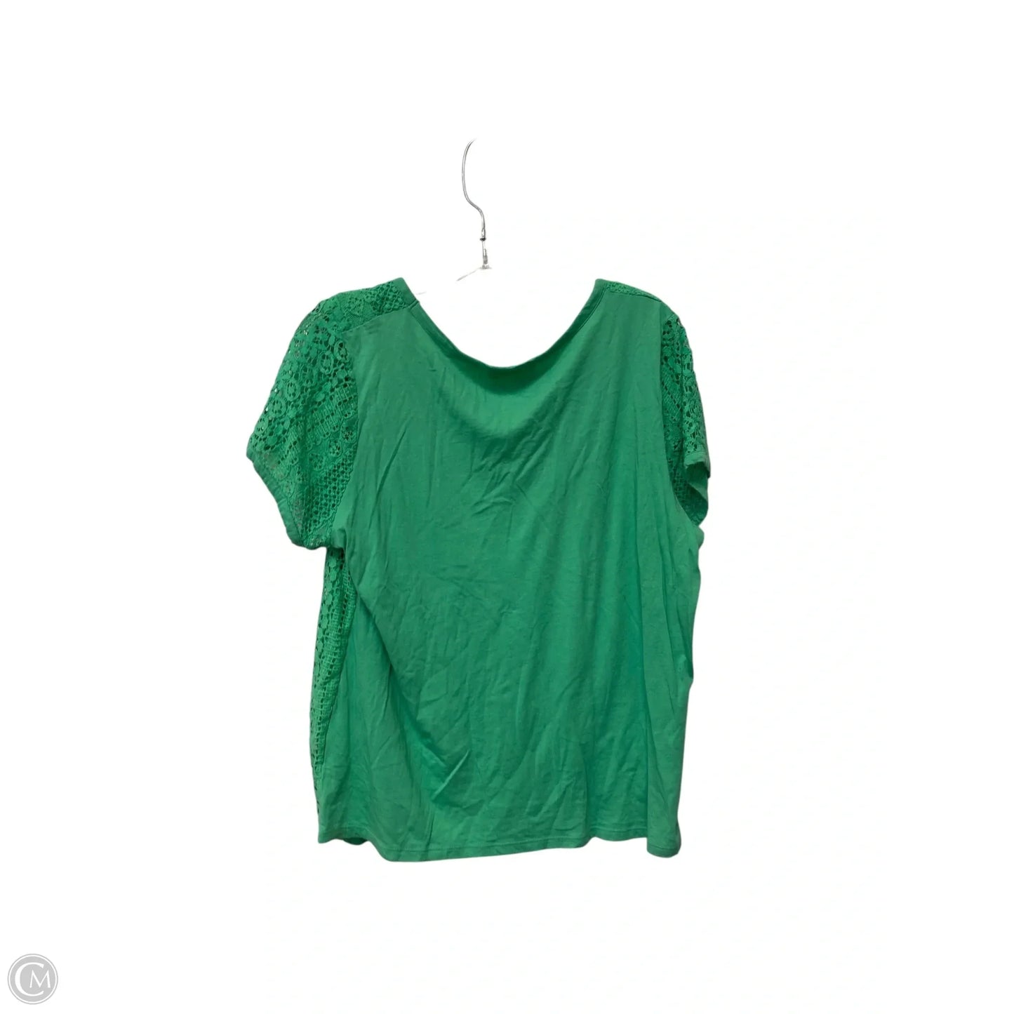 Top Short Sleeve By Nine West In Green, Size: Xxl