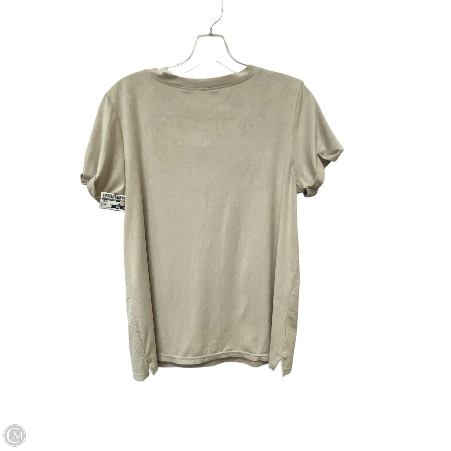 Top Short Sleeve By New Directions In Cream, Size: M