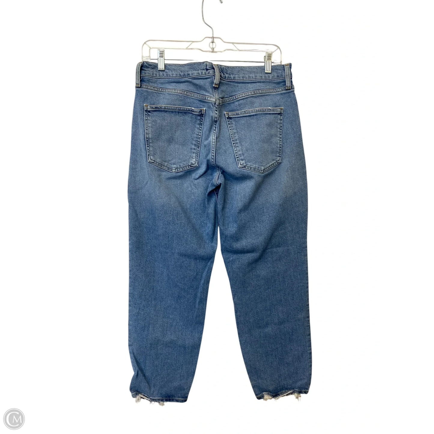 Jeans Straight By Agolde In Blue Denim, Size: 8