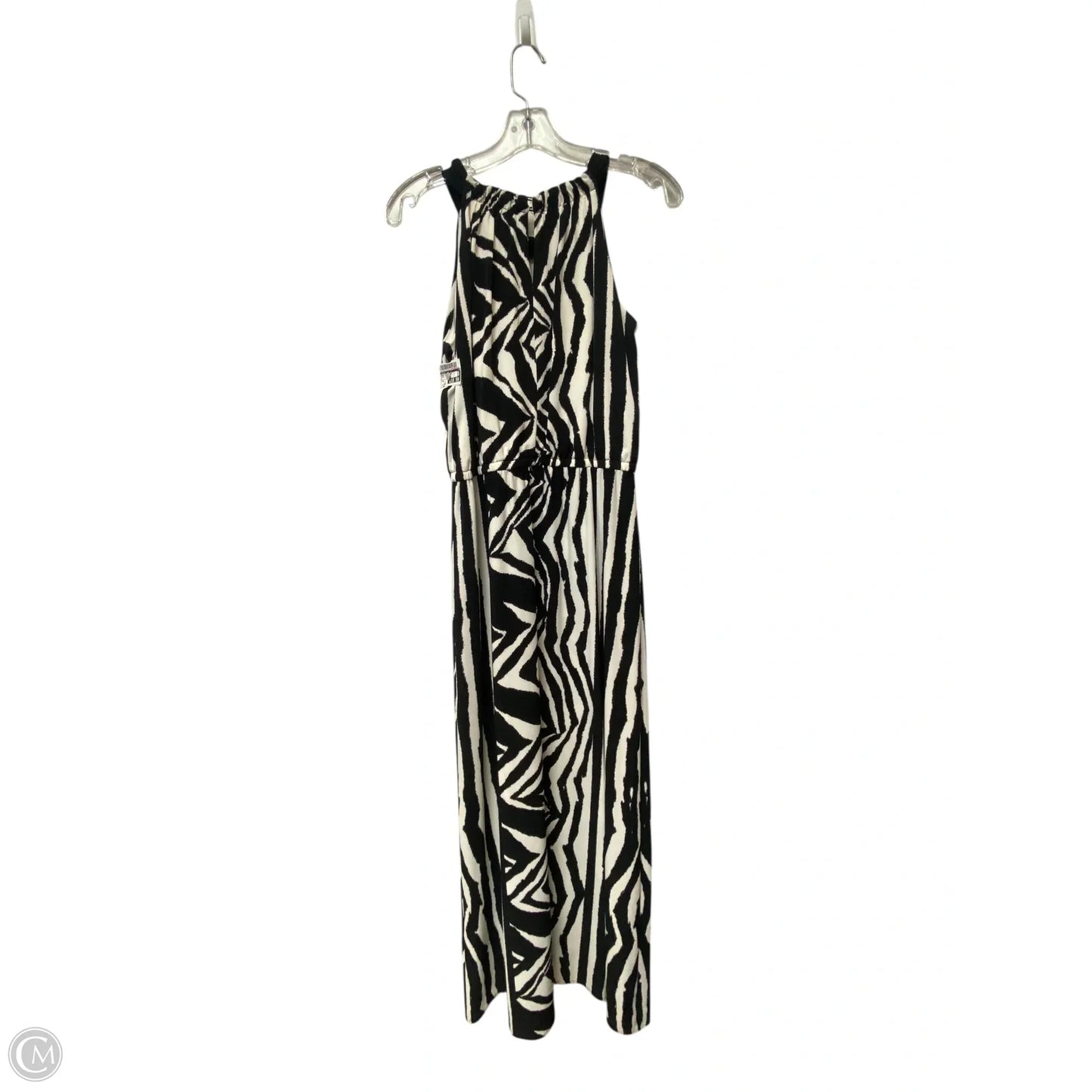 Dress Casual Maxi By Chicos In Black & White, Size: 0