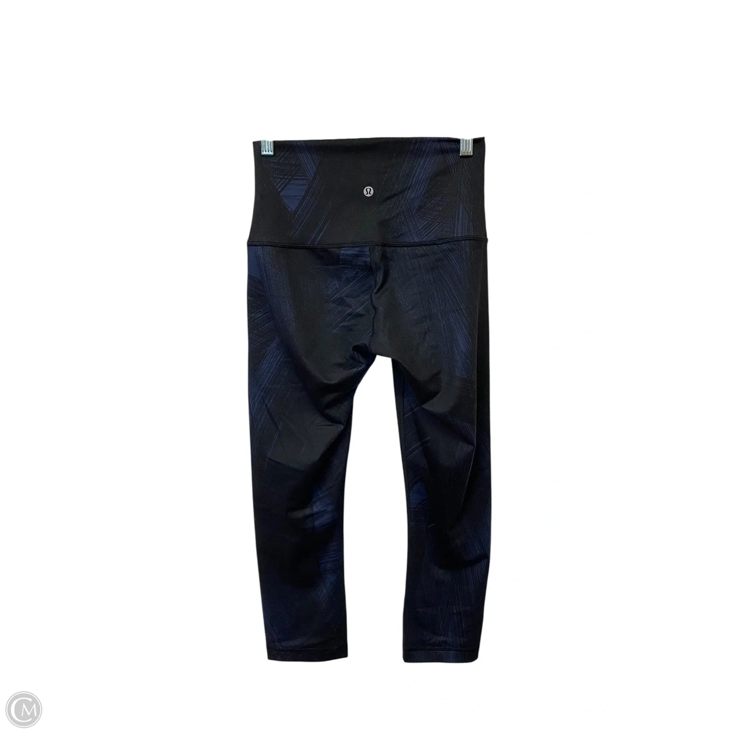 Athletic Capris By Lululemon In Black & Blue, Size: 6