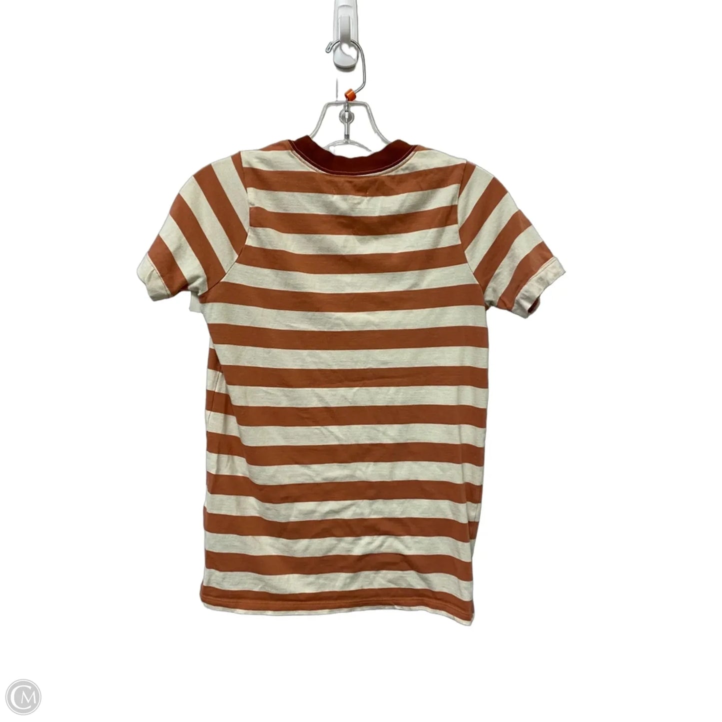 Top Short Sleeve Basic By Madewell In Striped Pattern, Size: Xxs