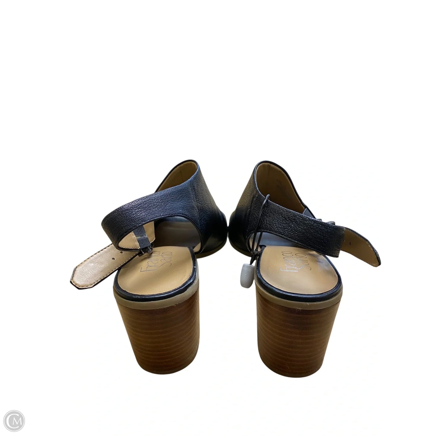 Sandals Heels Block By Franco Sarto In Black, Size: 8.5