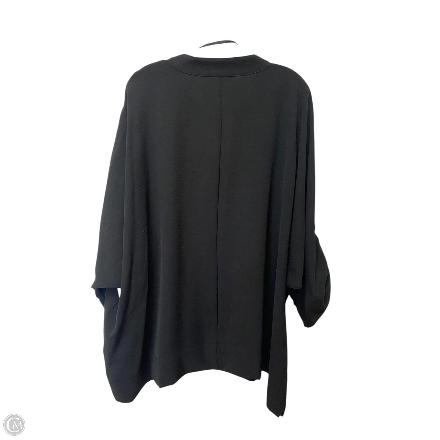 Top Long Sleeve By Calvin Klein In Black, Size: 3x