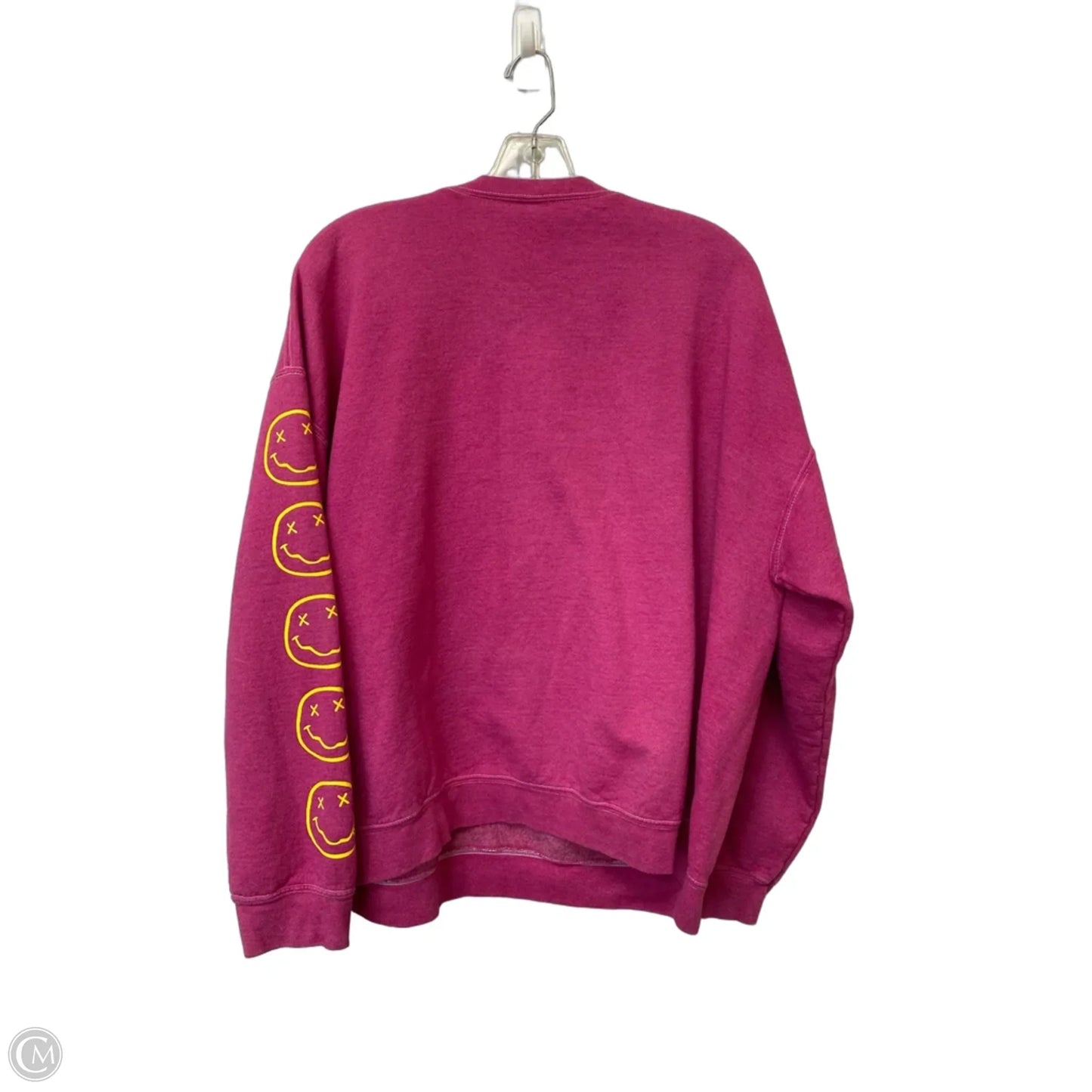 Sweatshirt Crewneck By Clothes Mentor In Pink, Size: M