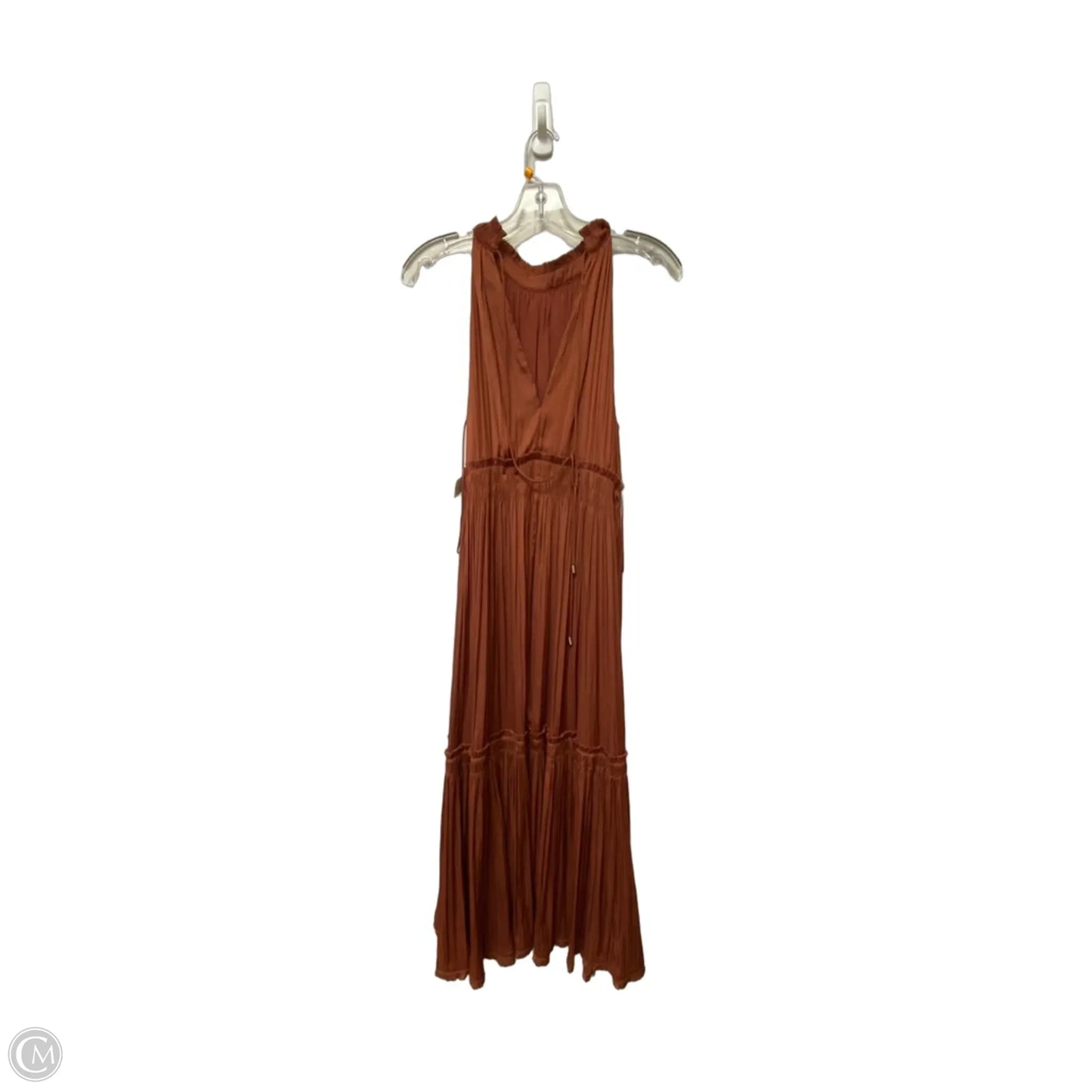 Dress Party Long By Anthropologie In Copper, Size: 4