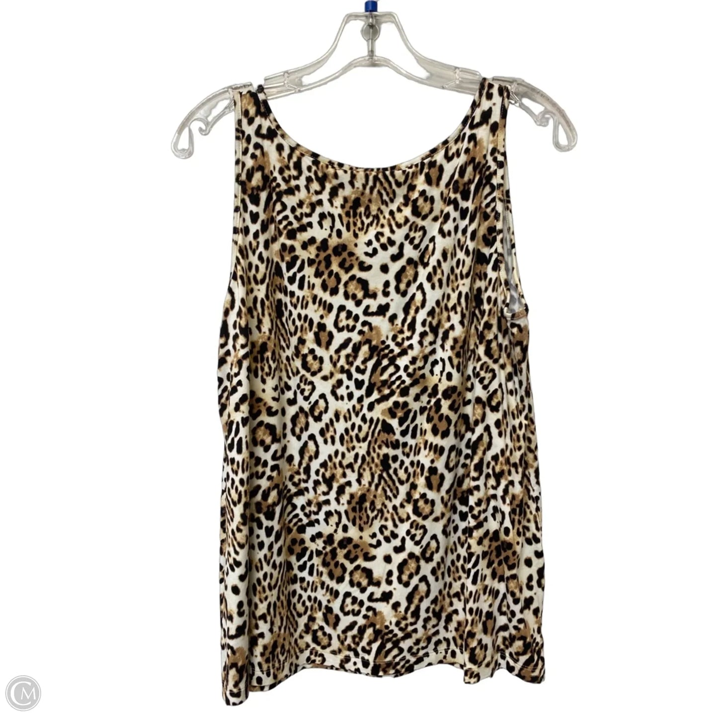 Top Sleeveless By Chicos In Animal Print, Size: 2