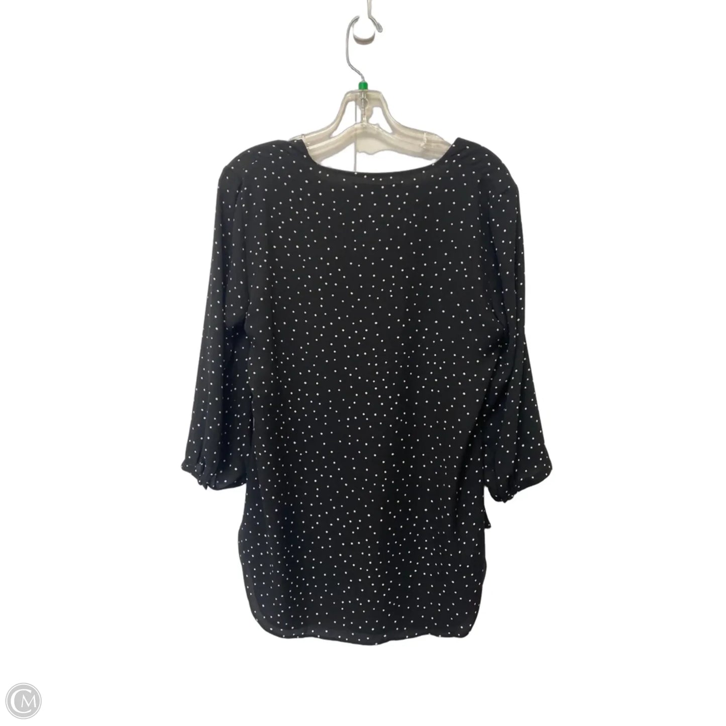 Top Long Sleeve By White House Black Market In Polkadot Pattern, Size: 6