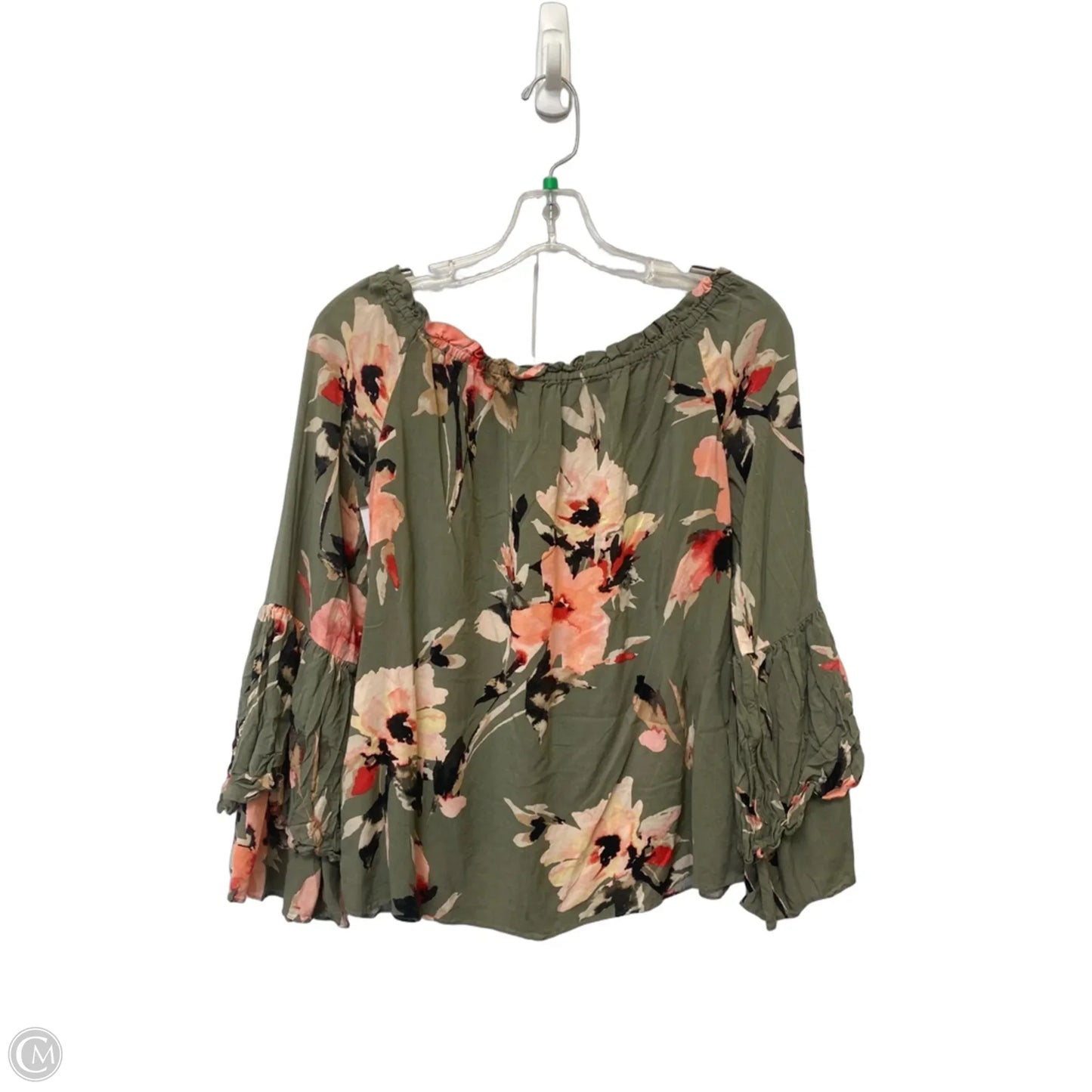 Top Long Sleeve By White House Black Market In Green, Size: S