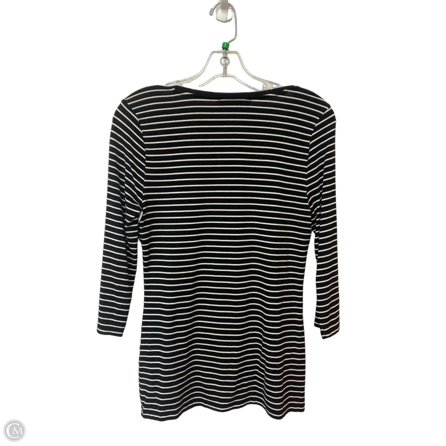 Top Long Sleeve By White House Black Market In Striped Pattern, Size: S
