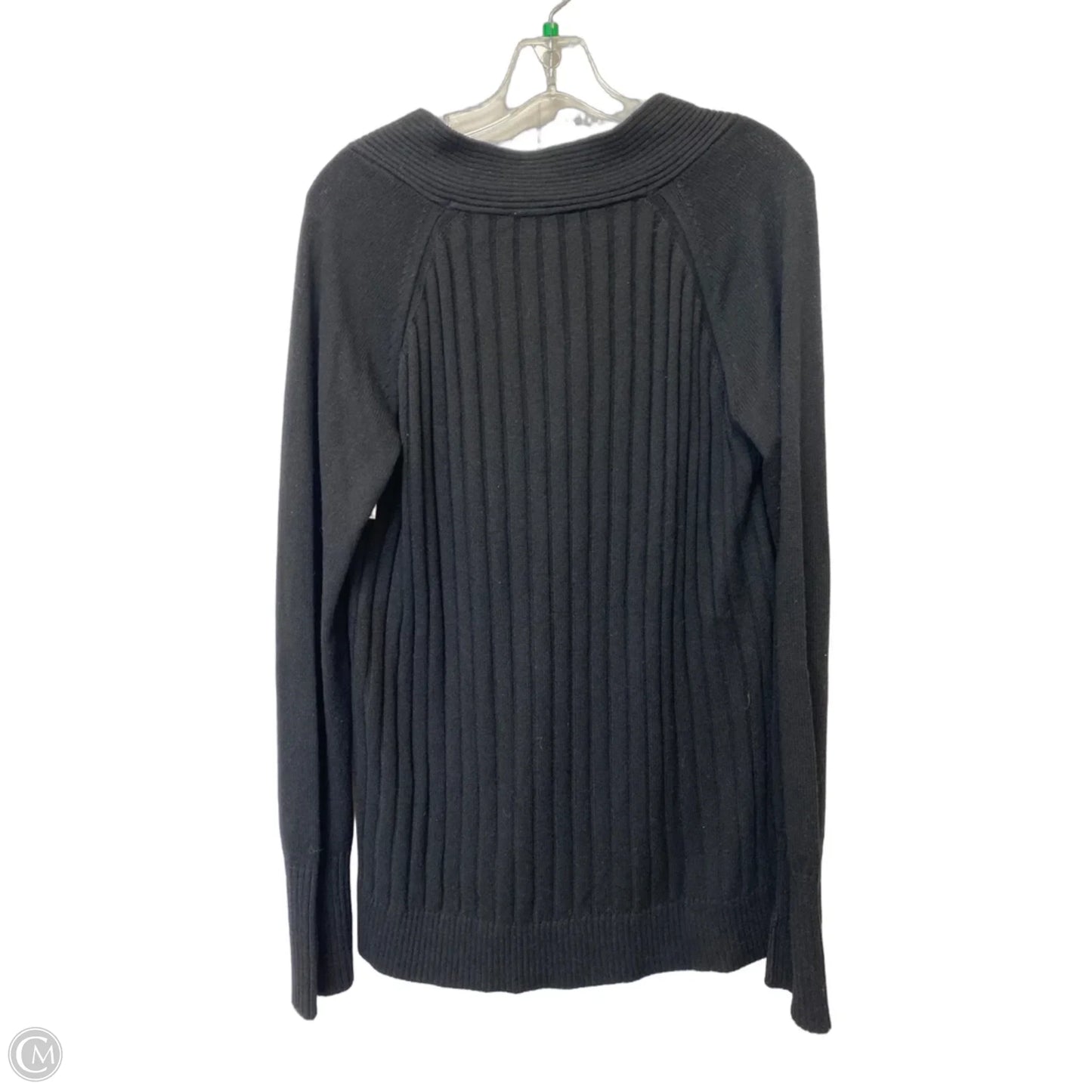 Top Long Sleeve By White House Black Market In Black, Size: L
