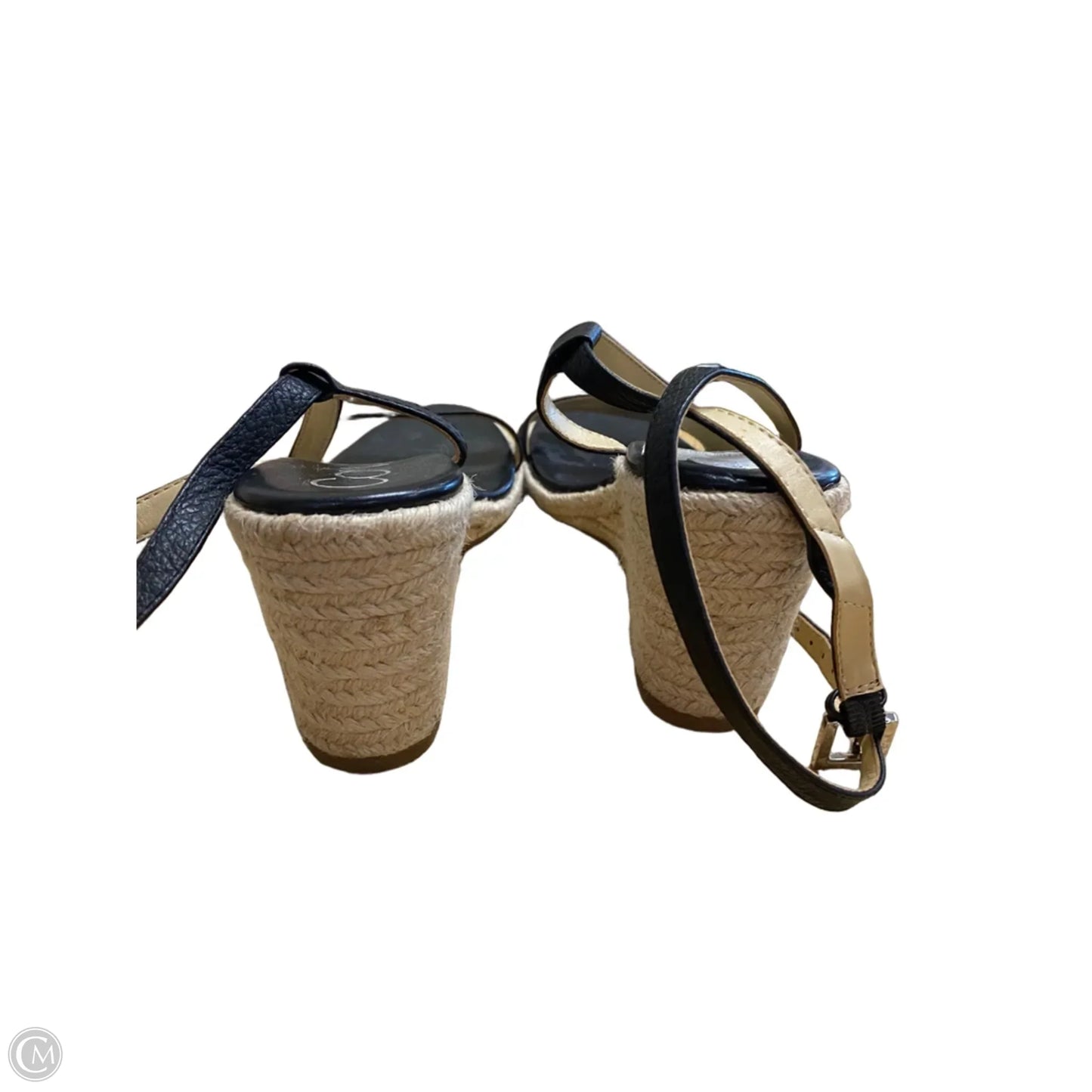 Shoes Heels Wedge By Calvin Klein In Black, Size: 8