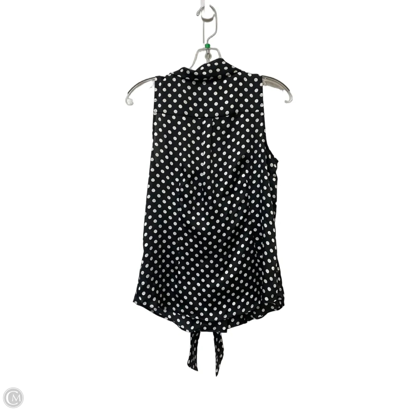 Top Sleeveless By White House Black Market In Polkadot Pattern, Size: S