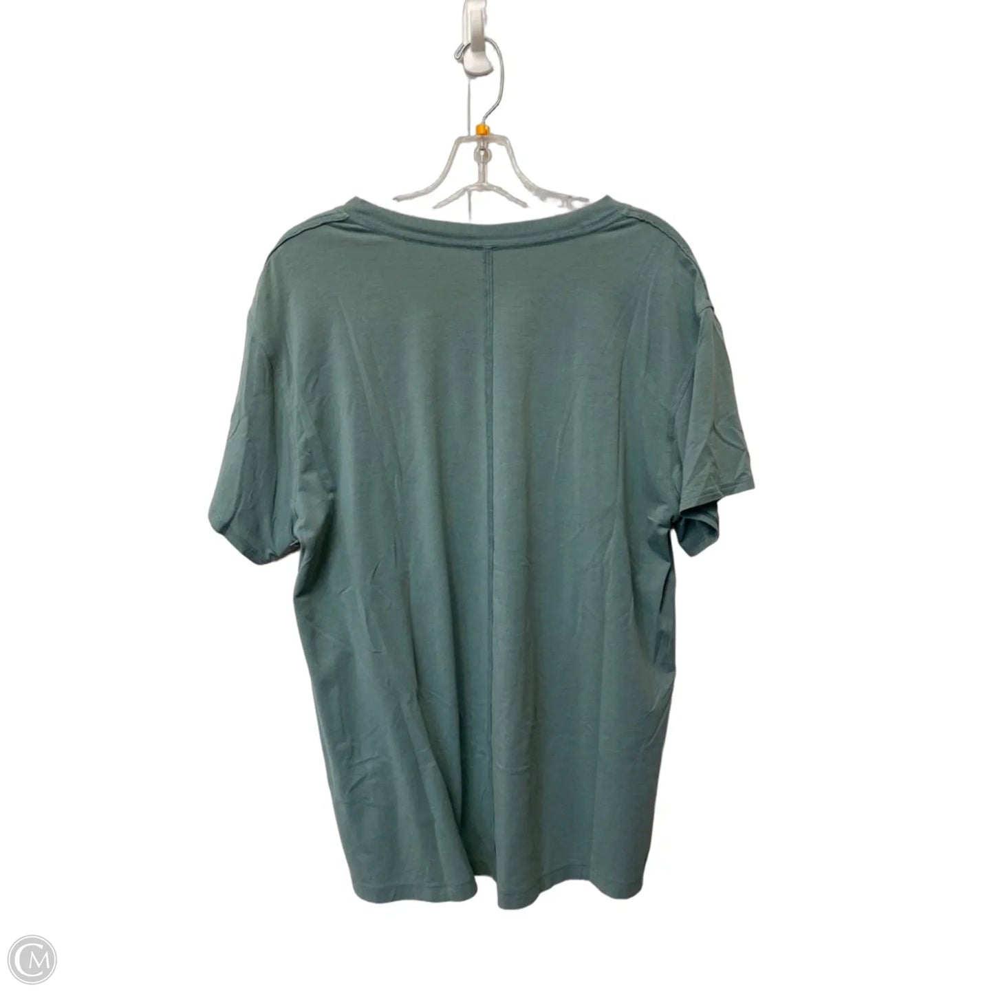 Athletic Top Short Sleeve By Lululemon In Blue, Size: L