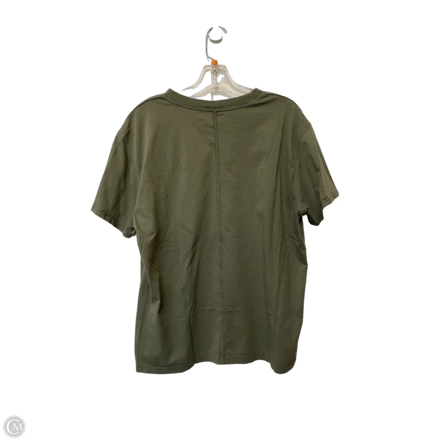 Athletic Top Short Sleeve By Lululemon In Green, Size: L
