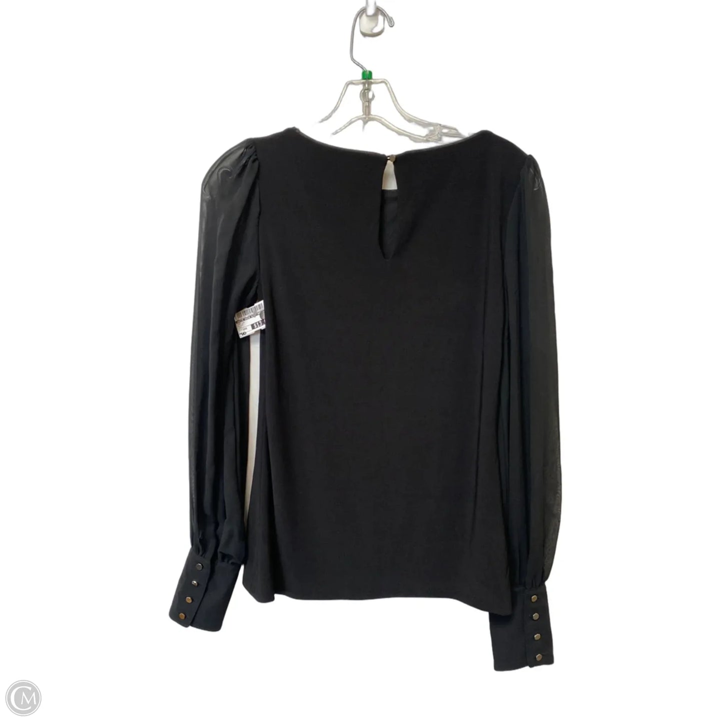 Top Long Sleeve By White House Black Market In Black, Size: Xxs