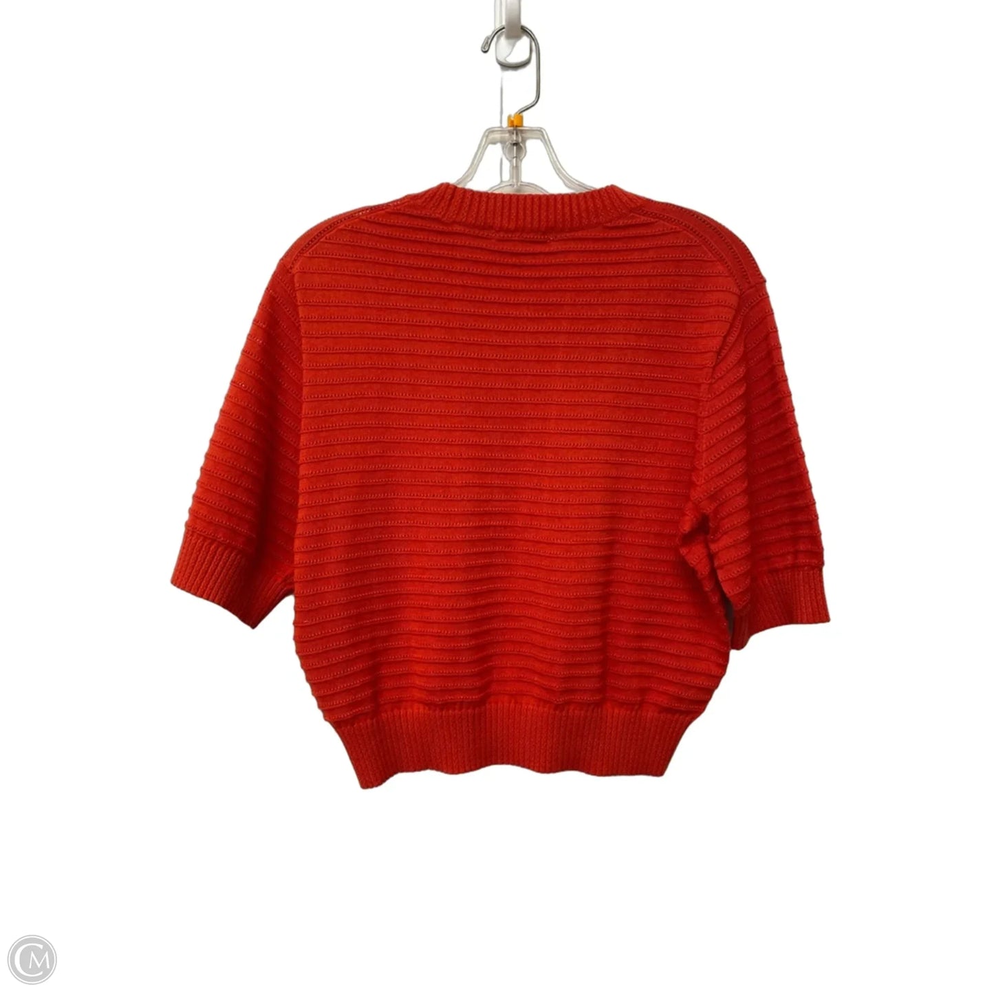 Top Short Sleeve By Madewell In Orange, Size: L
