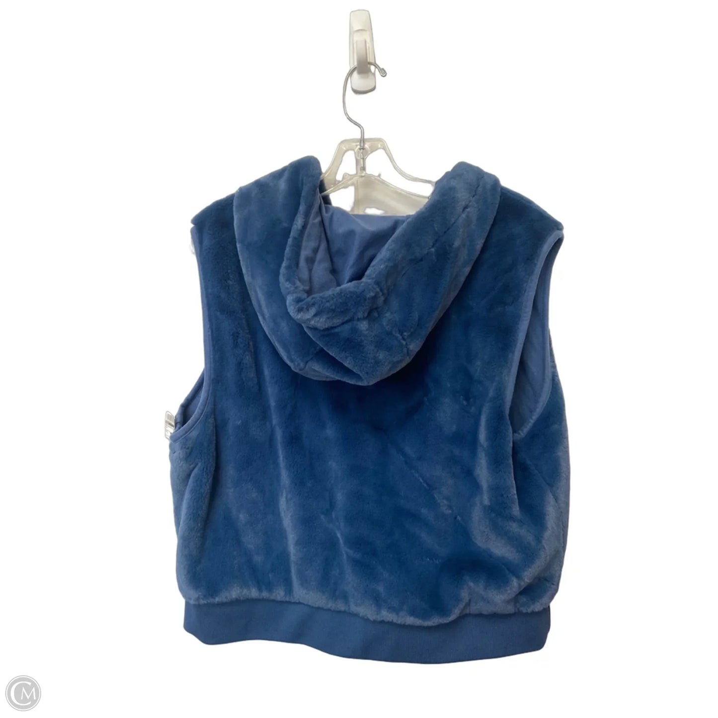 Vest Faux Fur & Sherpa By Calia In Blue, Size: L