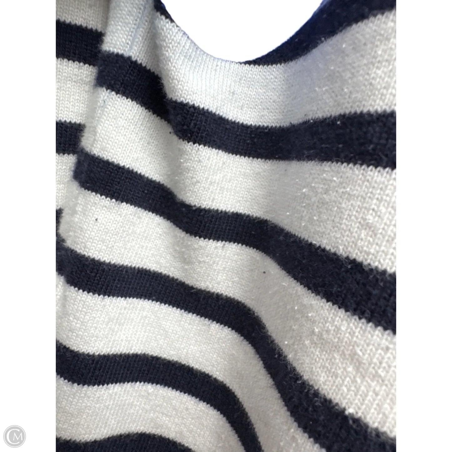 Top Sleeveless Designer By Kate Spade In Blue & White, Size: S