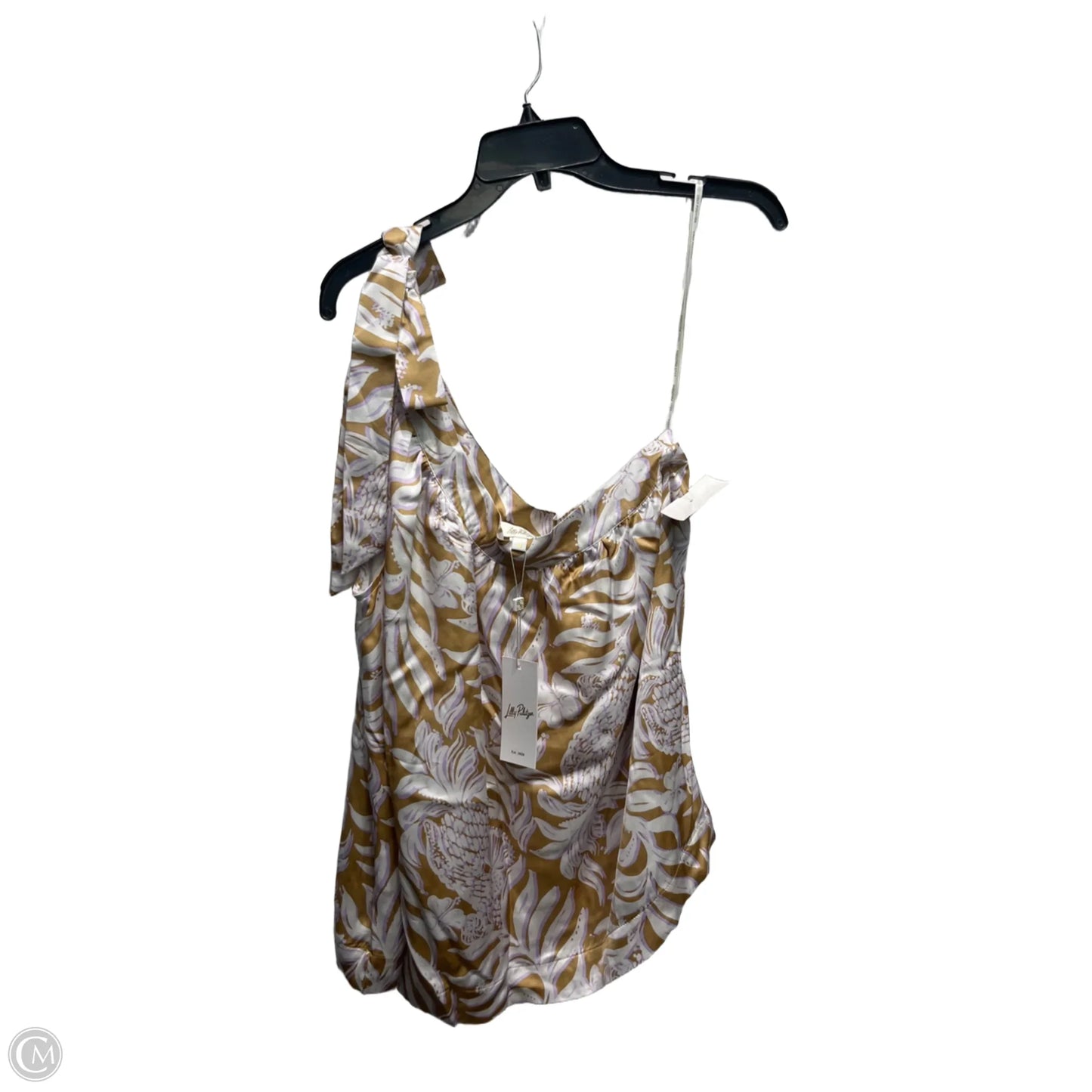 Top Sleeveless Designer By Lilly Pulitzer In Cream & Purple, Size: 14