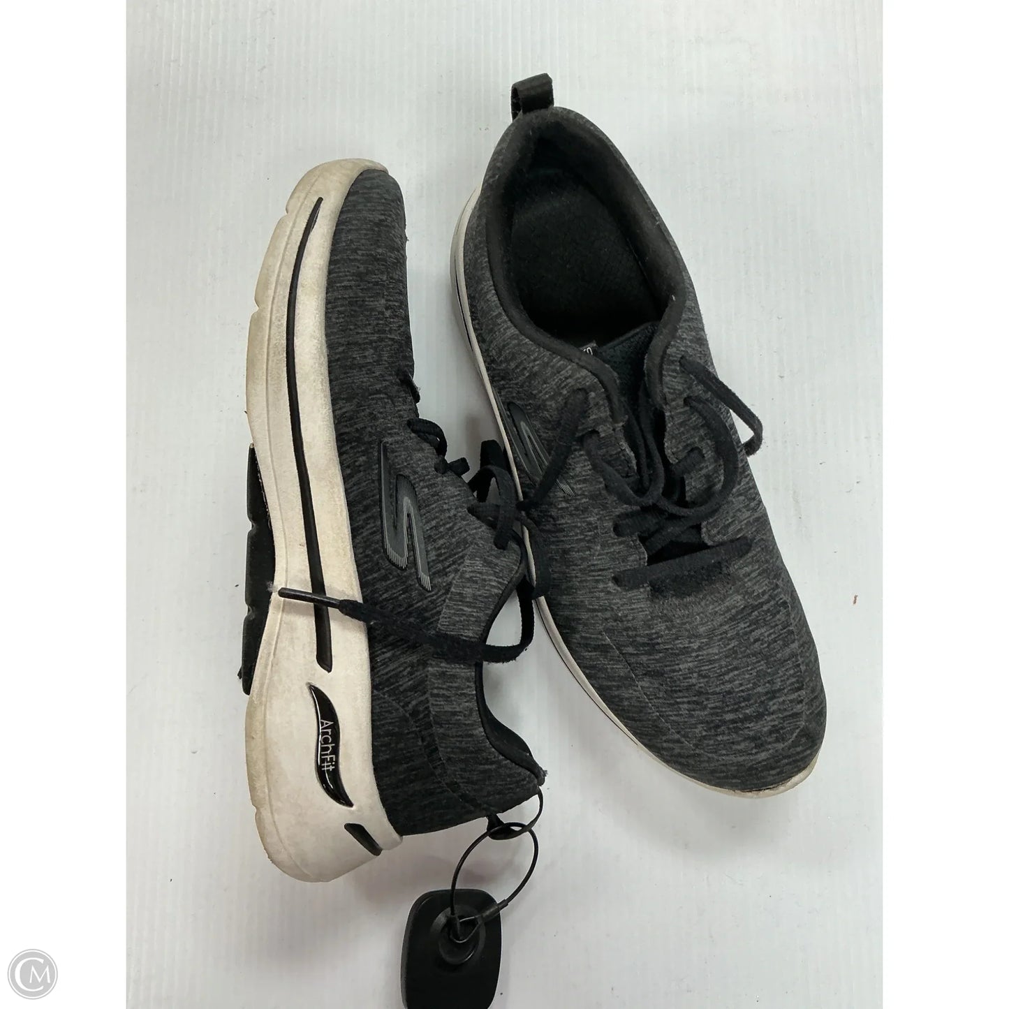 Shoes Athletic By Skechers In Grey, Size: 8.5