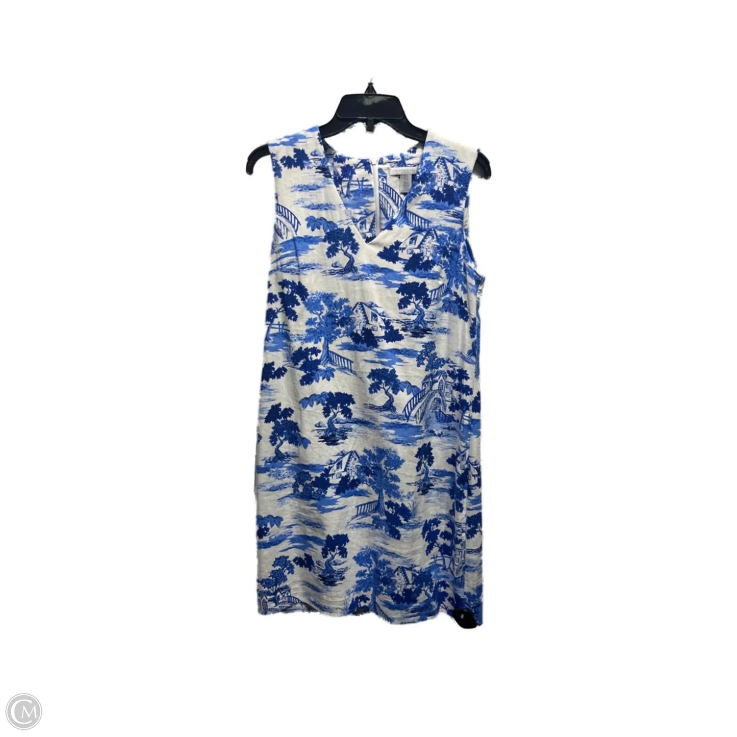 Dress Casual Short By London Times In Blue & White, Size: 10