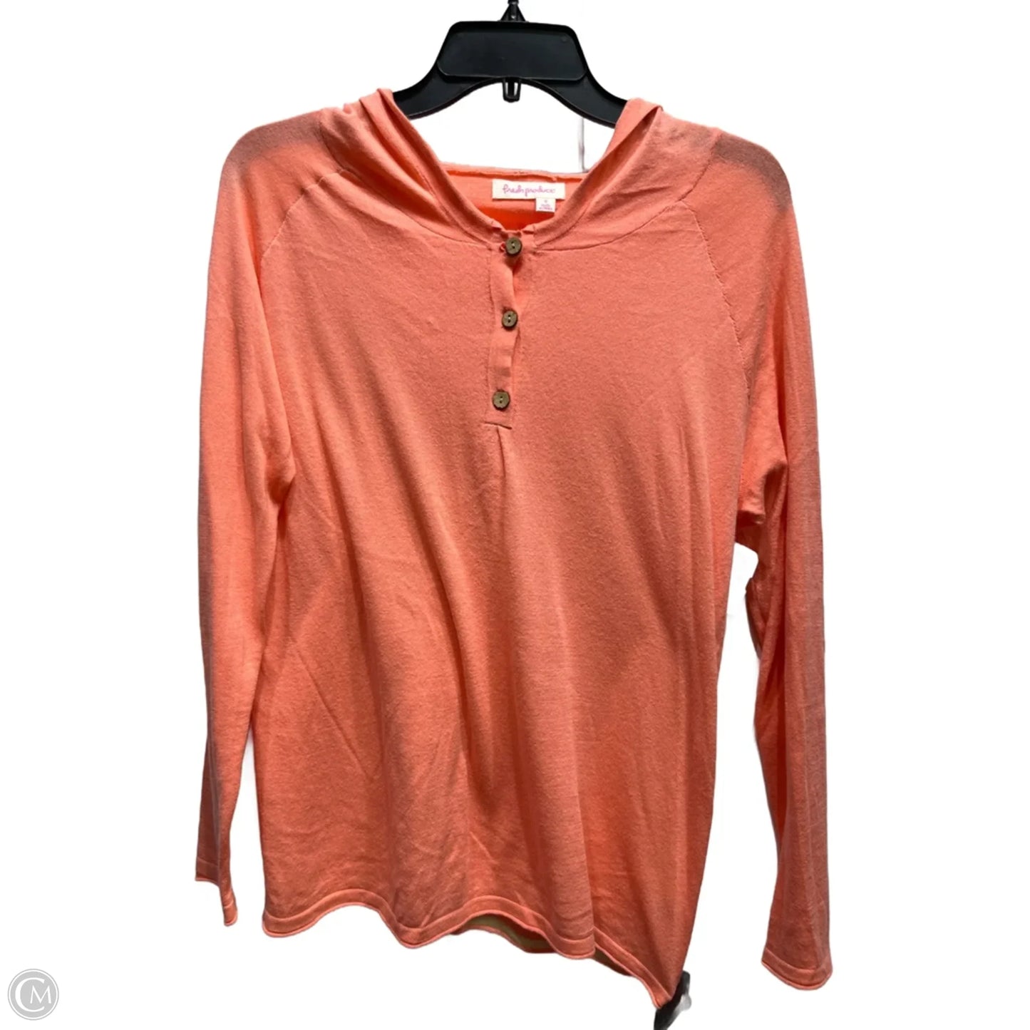 Top Long Sleeve By Fresh Produce In Orange, Size: S