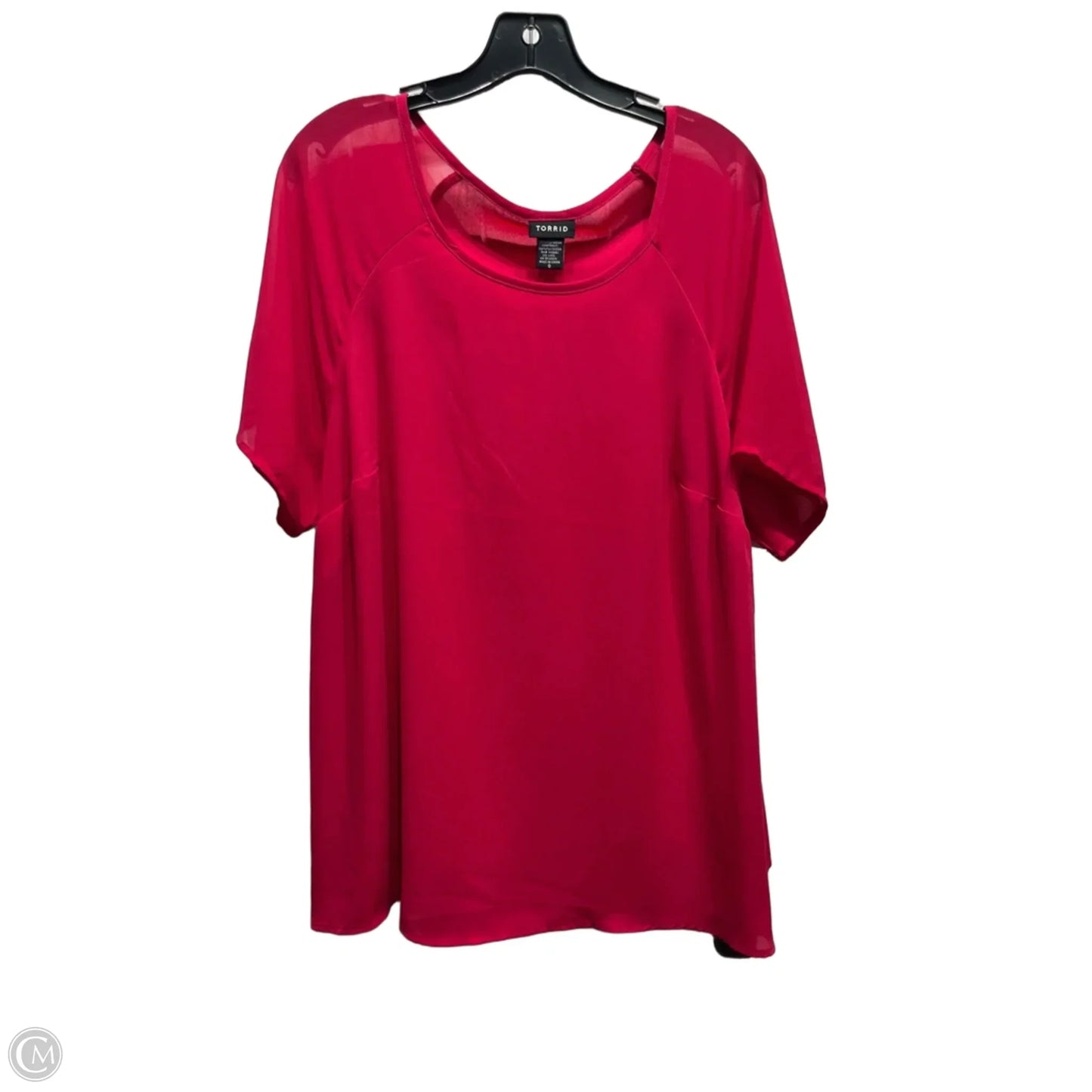 Top Short Sleeve By Torrid In Pink, Size: L
