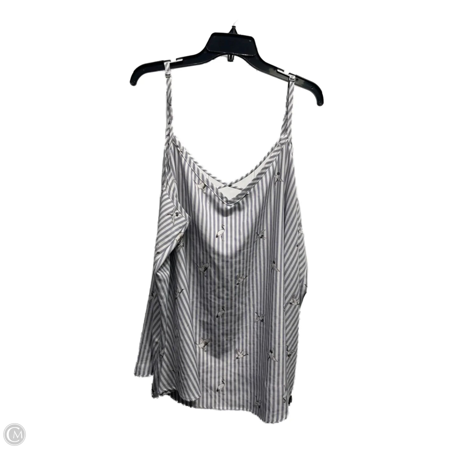 Top Sleeveless By Torrid In Blue & White, Size: 4x