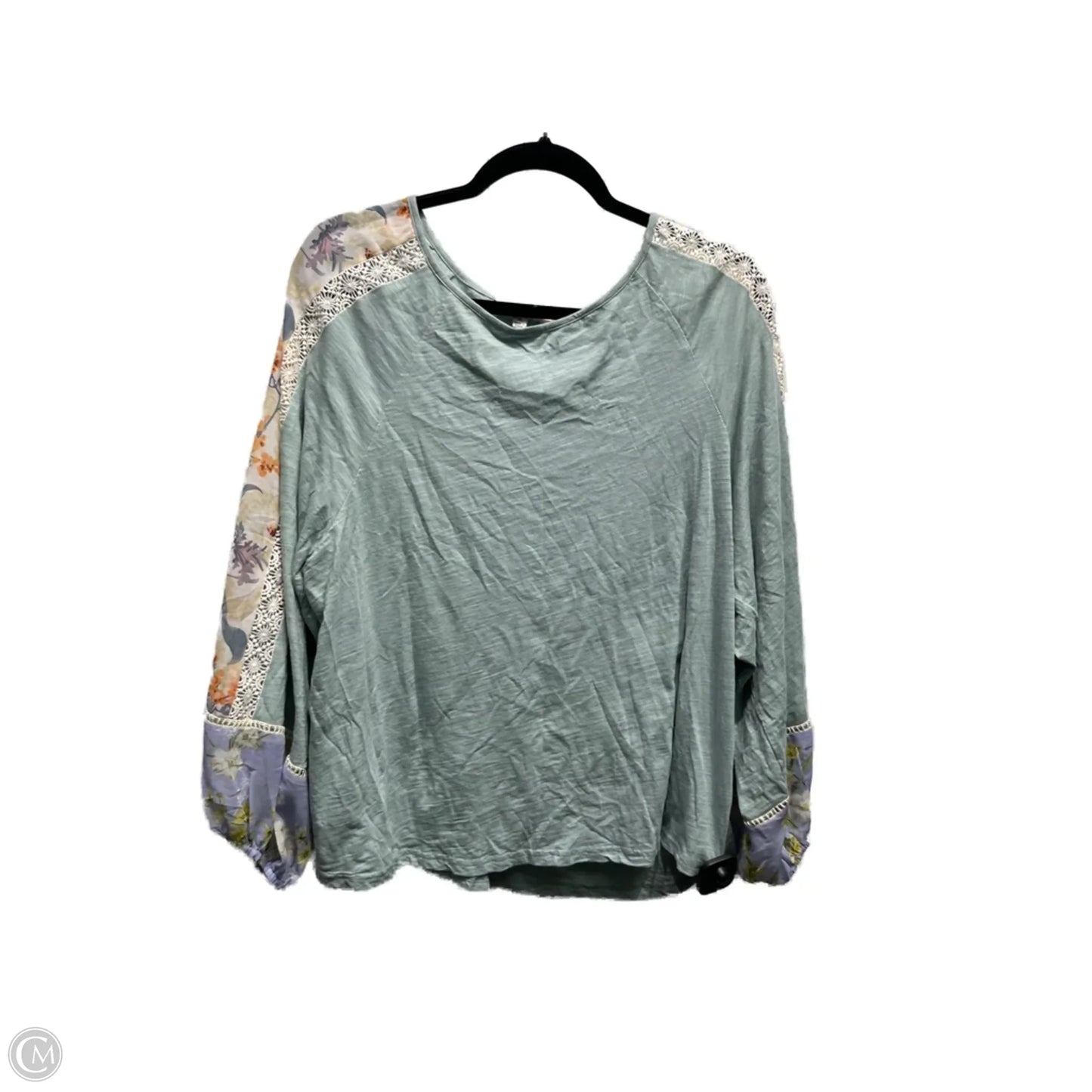 Top Long Sleeve By Umgee In Green & Orange, Size: Xl