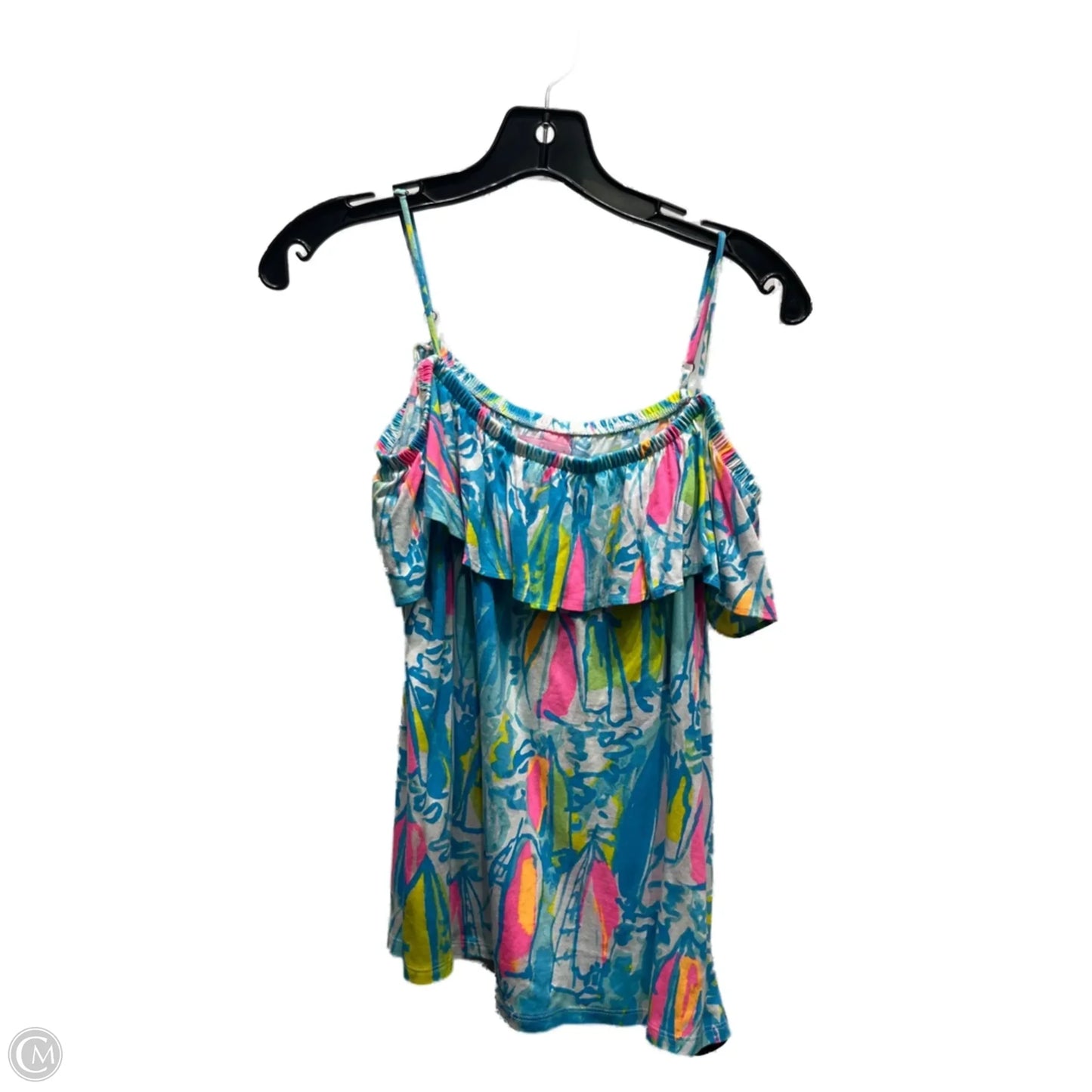 Top Sleeveless Designer By Lilly Pulitzer In Blue & Pink, Size: Xs